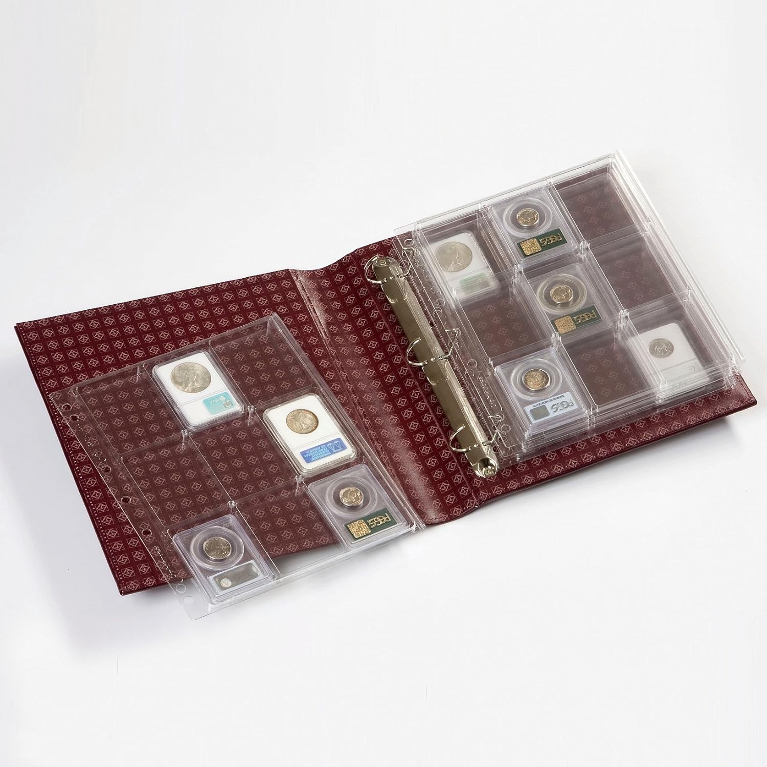 (10) CERTIFIED COIN SLAB PAGES LIGHTHOUSE ENCAP ALBUM PAGE FOR PMG PCGS