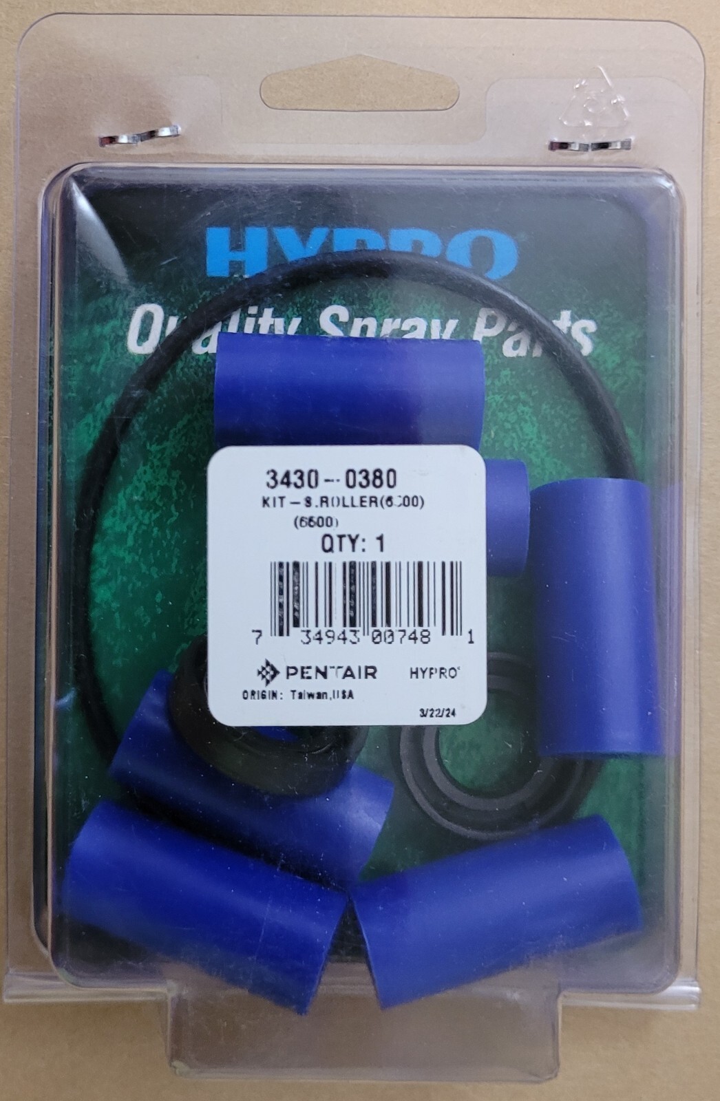 3430-0380 HYPRO Pentair (6500) 6 Roller Pump Repair Kit ** NEW SEALED **