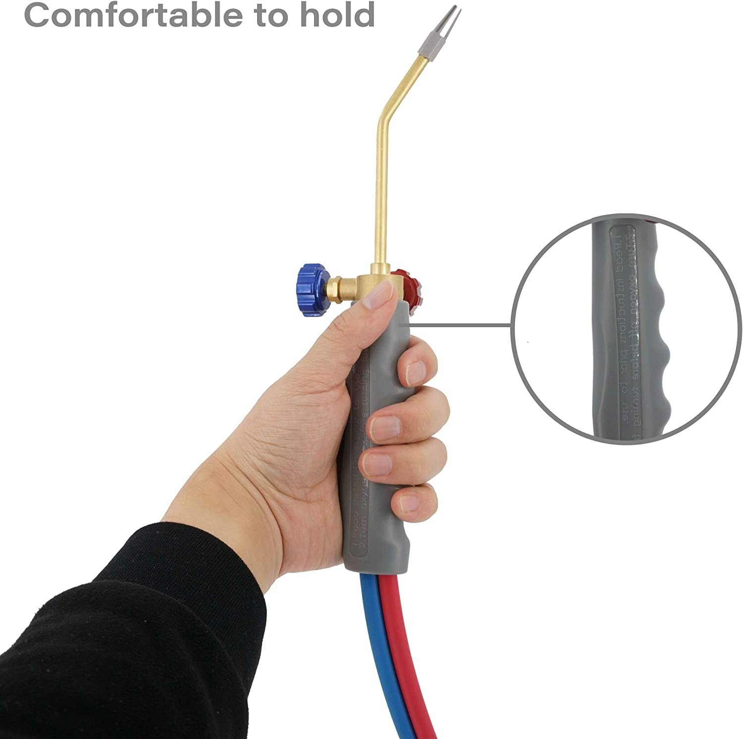 Oxygen MAPP Torch Kit W/ Pressure Meter W/ Tank Support, Glasses And Flint Spark
