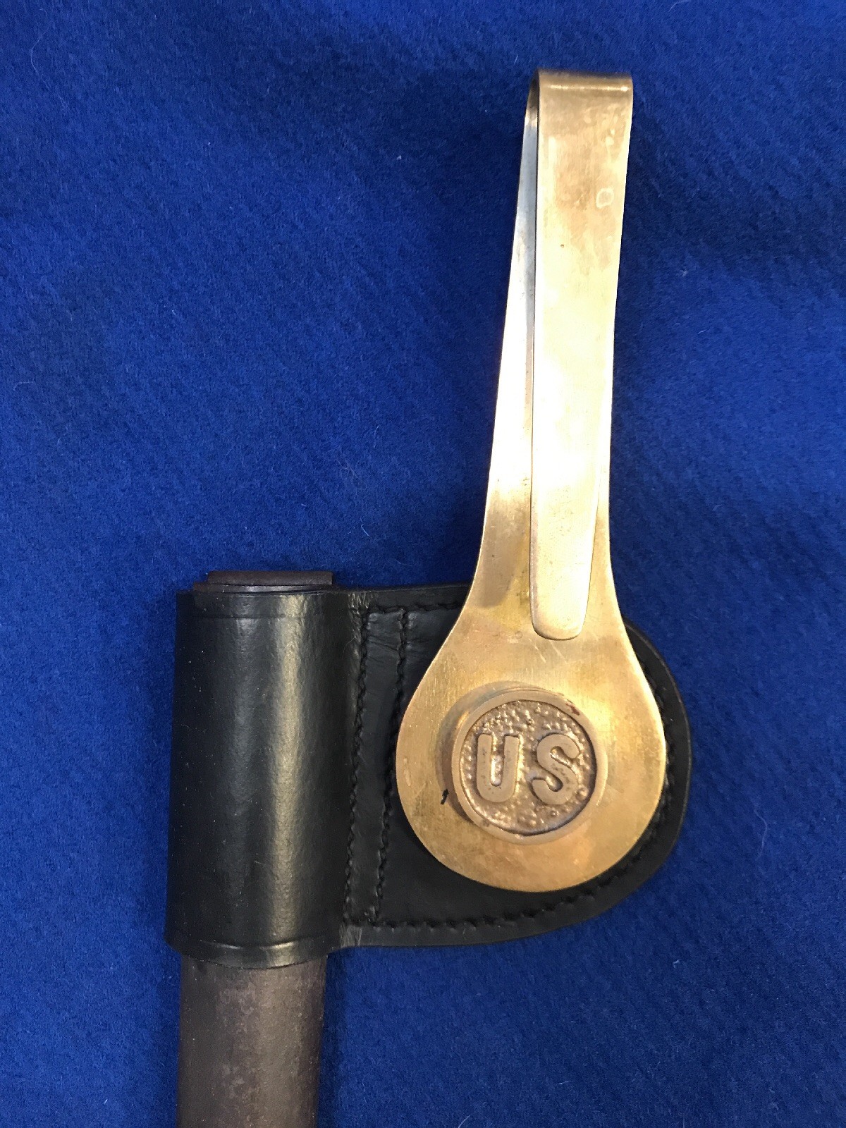 Replacement M1887 Leather Frog for Trapdoor Springfield Bayonet Scabbard .45-70