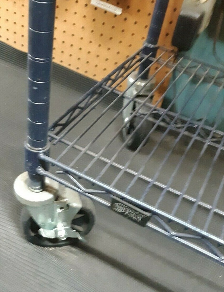 Set of 4 Metro Rack 5" Casters 2 with Brakes and 2 Without Brakes NSF