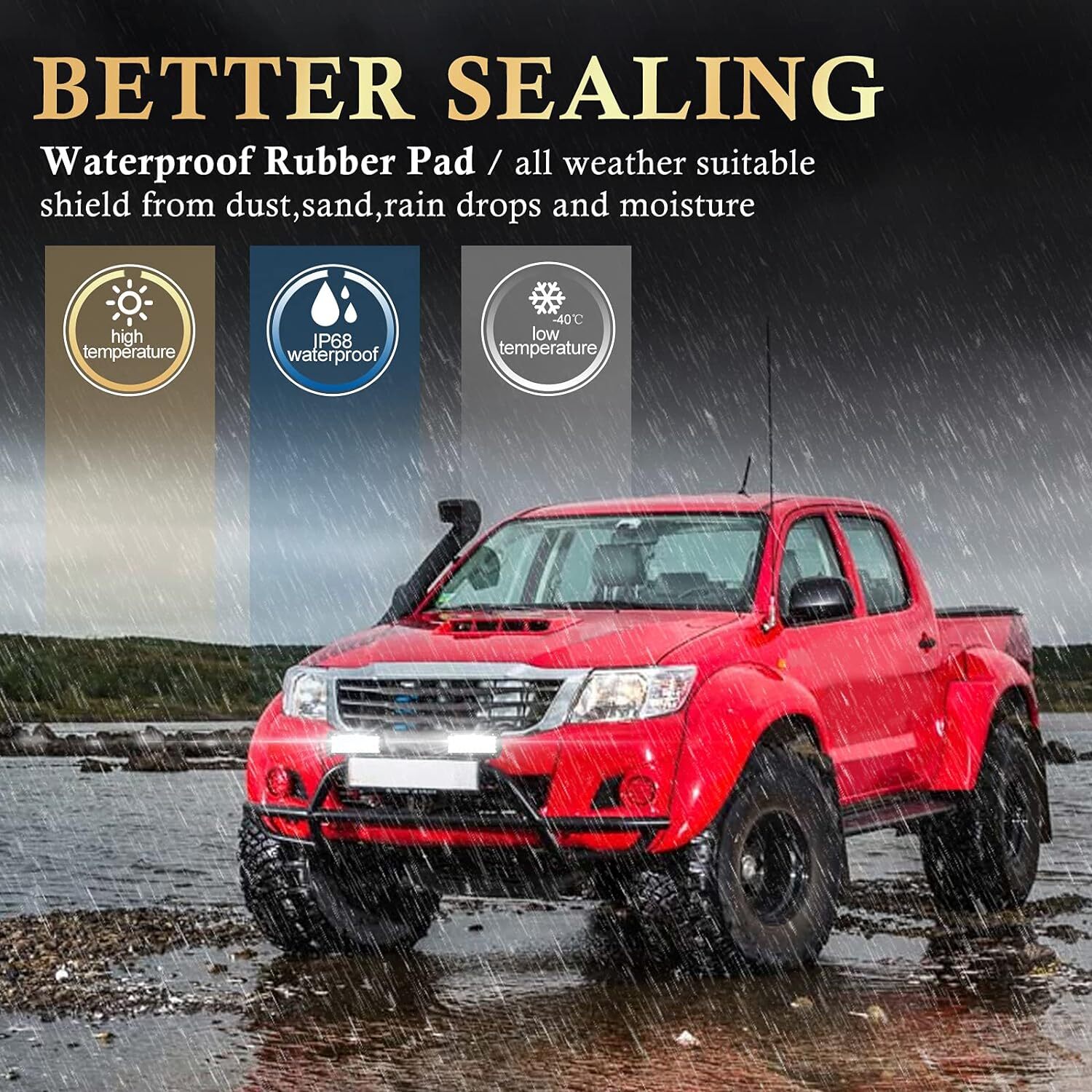 4x 7Inch 20000W LED Work Light Bar Flood Spot Pods Offroad Fog Driving ATV Truck