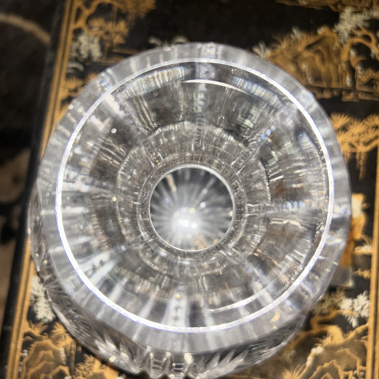 American Brilliant Cut Glass Carafe or Decanter. Antique