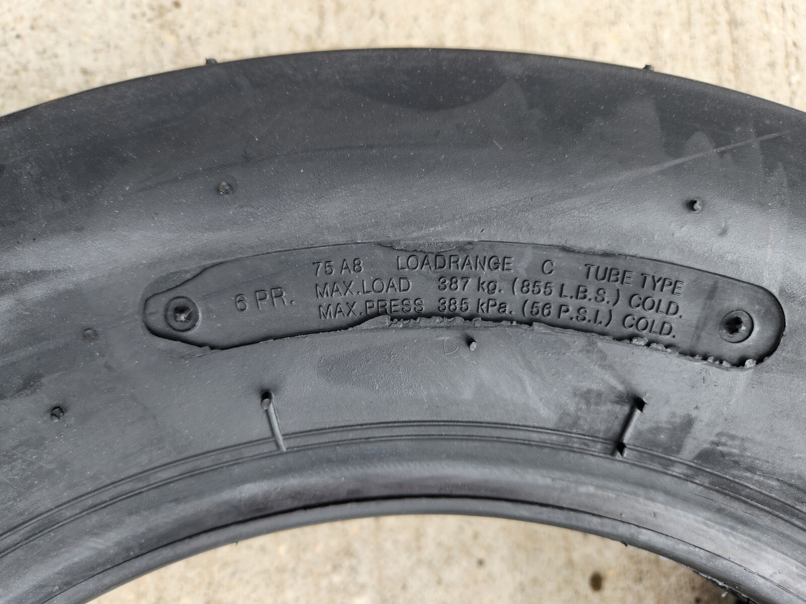 2 - 5.00-15 6P Deestone D401 Tri Rib F-2 TIRES and TUBES DS5121 500-15 500/15