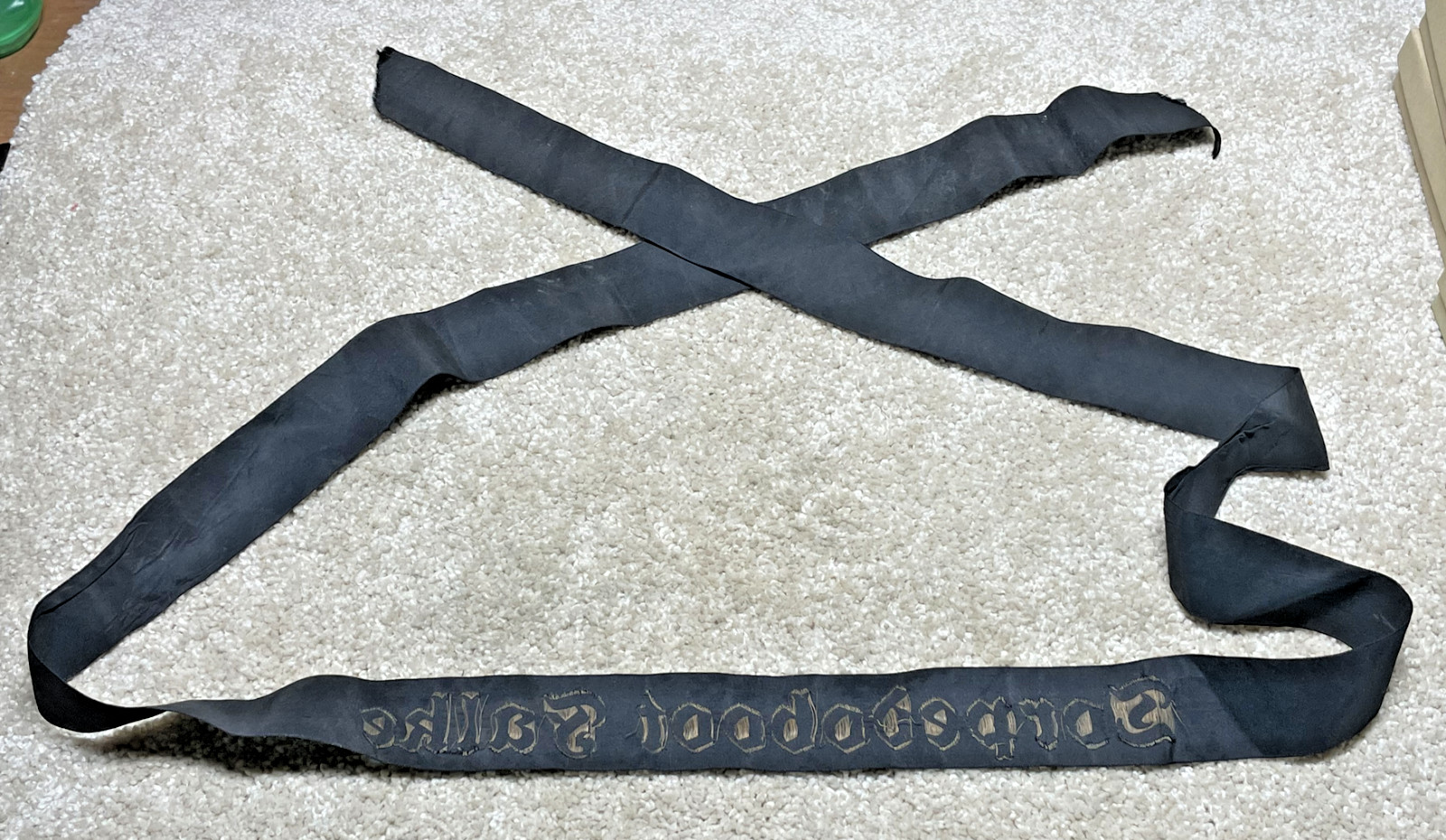 Original German Torpedoboot Falke Cap Tally WWi WWii Torpedo Boat