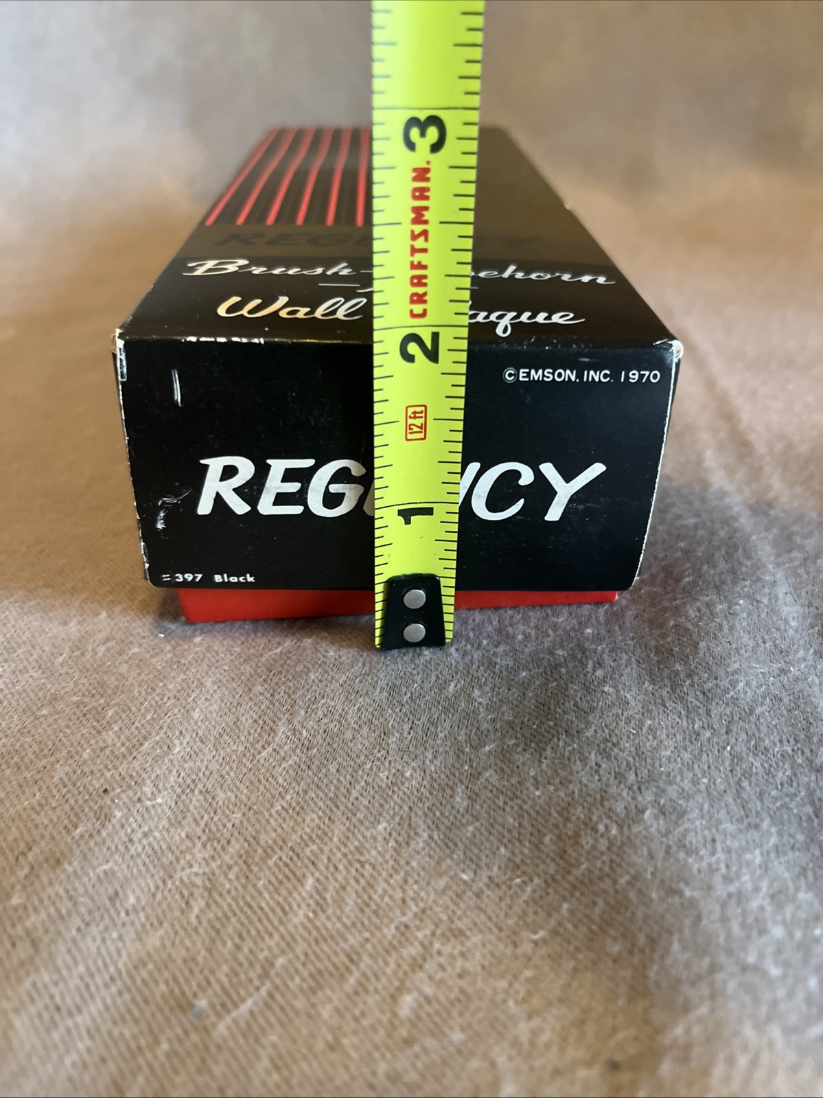 VTG 1960's REGENCY Travel Horse Brush, Shoehorn & Wall Plaque NEW IN BOX UNUSED