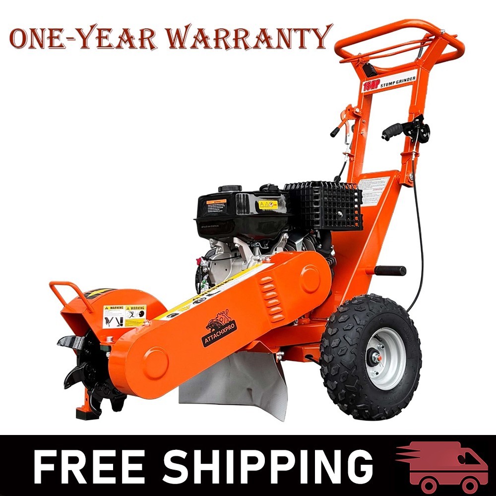 15HP Stump Grinder, Gas Powered Tree Stump Cutter with B&S Engine for Farm
