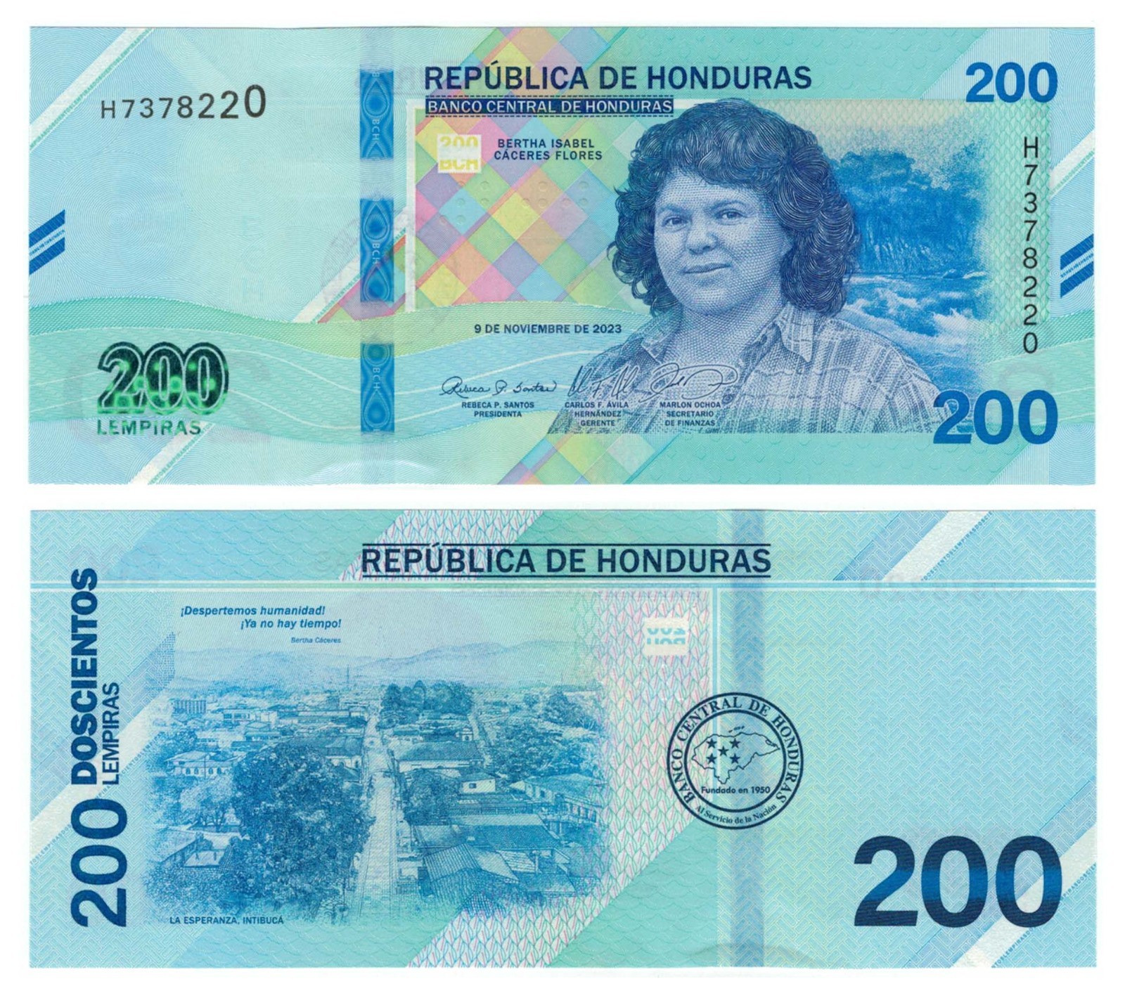 Honduras 200 Lempiras (11.09.2023) - National Women's Day/p-114a, B358a UNC