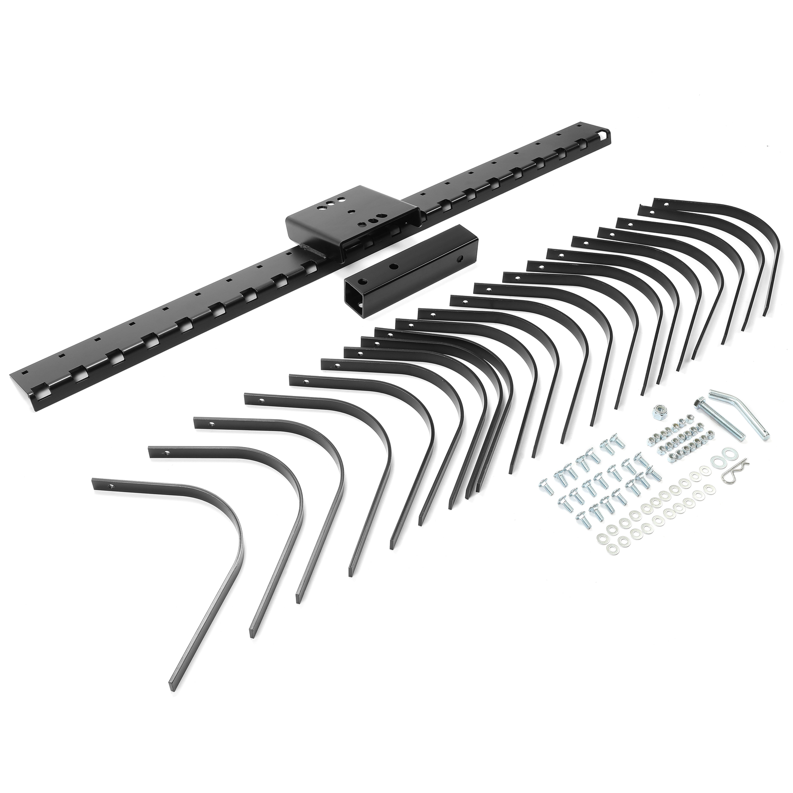 3 Point Landscape Rake 5' For ATV UTV SXS Compact Tractors 2" Hitch Receiver