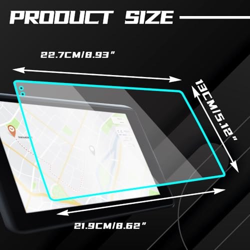 Car Screen Protector, Touchscreen Protector Film, Clear 9inches Transparent HD