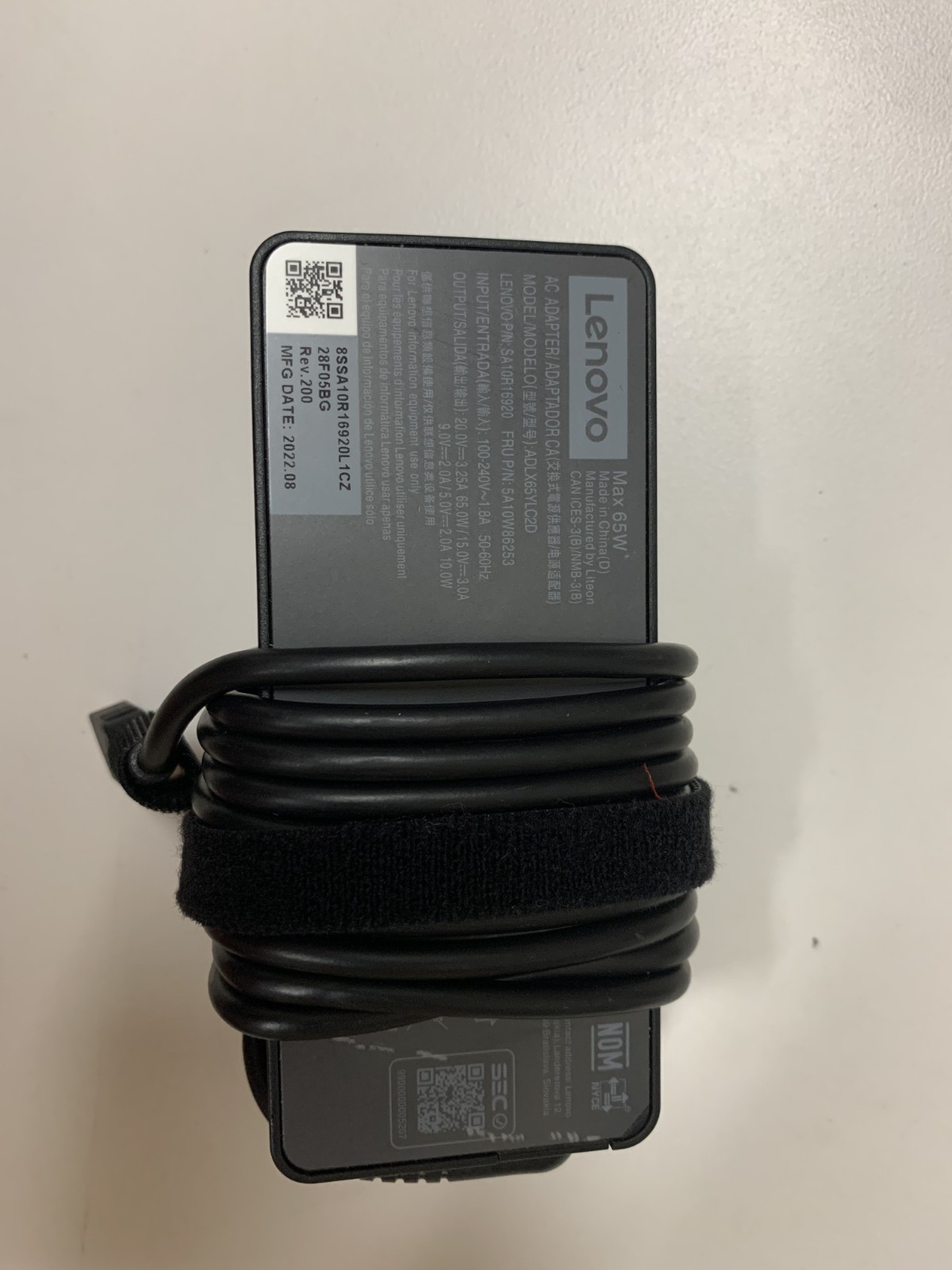 A lot of 10 Genuine Lenovo Max 65w 20V 3.25A  AC Adapter  USB Type C
