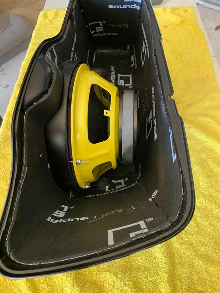 10" Harley Saddlebag Speaker Mounting Ring Adapters w/GRILLS 1994-2013