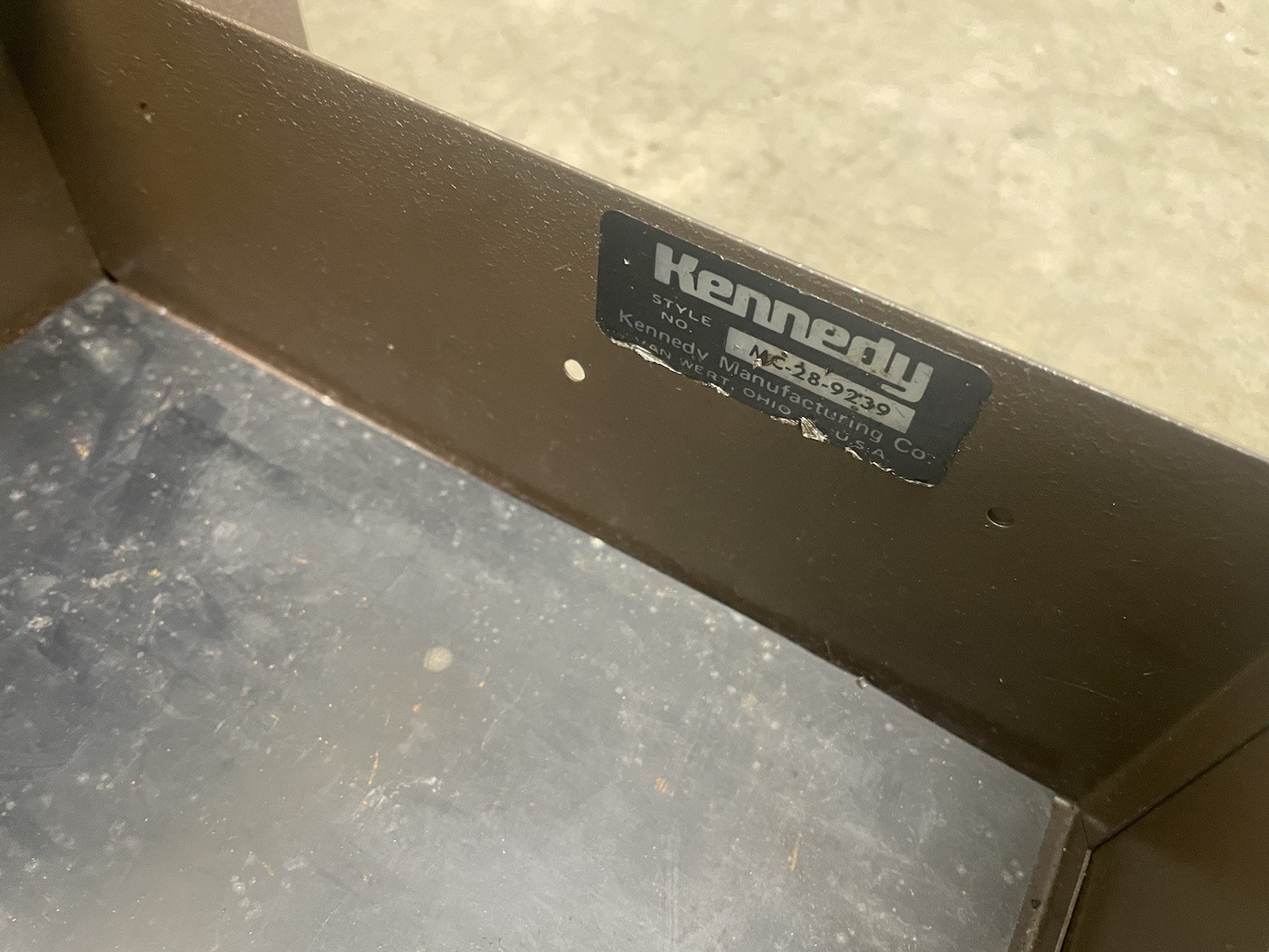 Kennedy Lower 2 Drawer Machinist Chest #MC-28-9239 With Key!