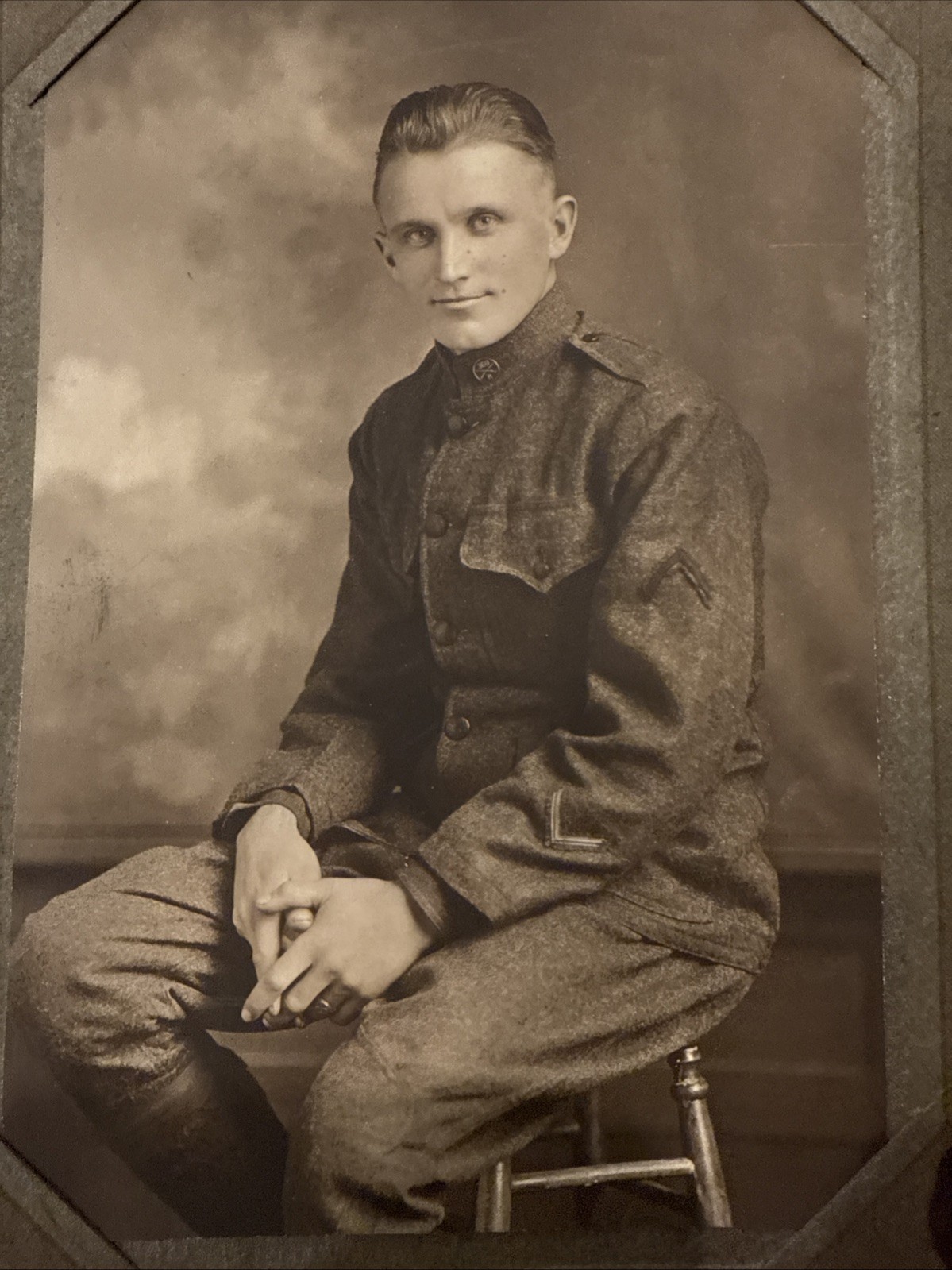 WWI Studio Photo, 360th infantry regiment, 90th Infantry Divsion