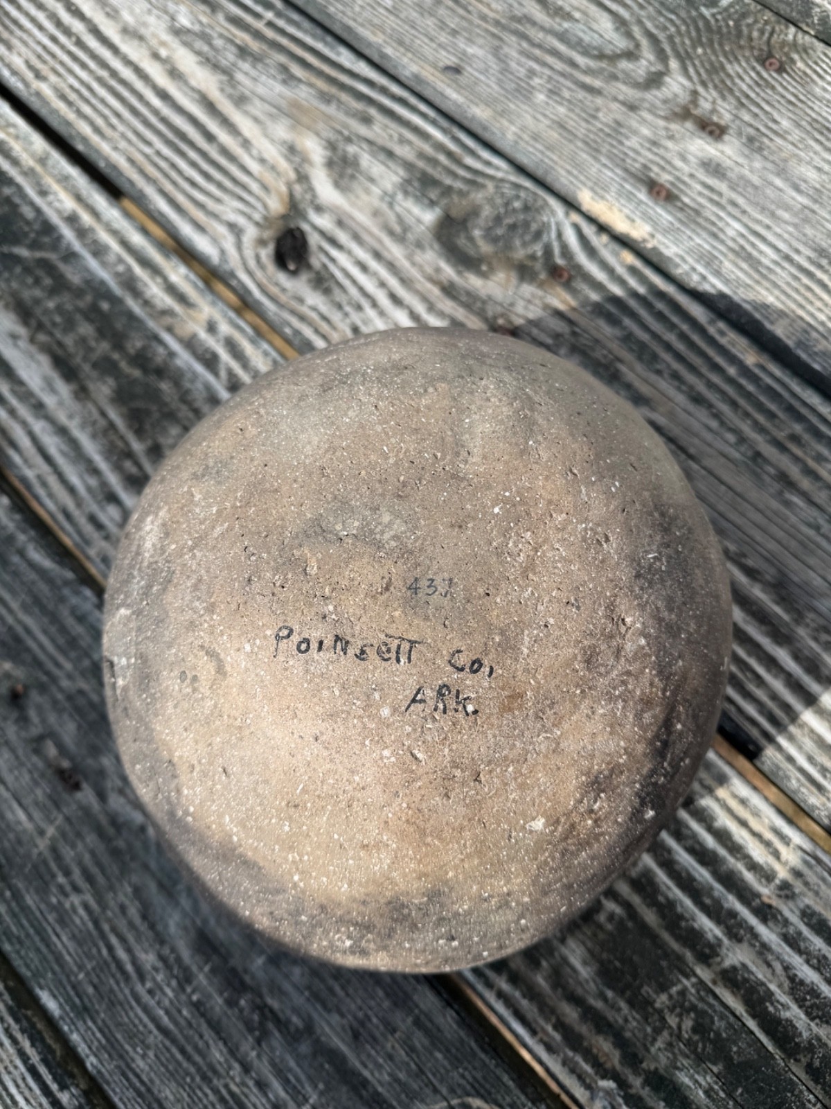 Ancient Native American Poinsett County Arkansas Authentic Pottery Bowl