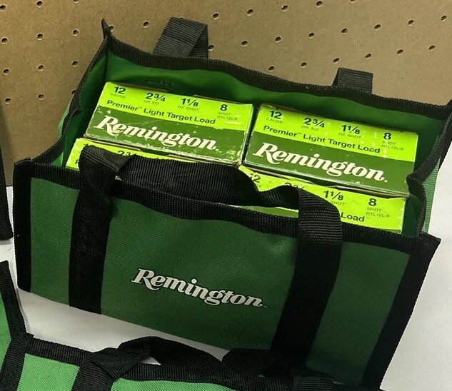 Remington Firearms Green 4 Box Shot shell Ammo Tote Bag Skeet Shooting Sports