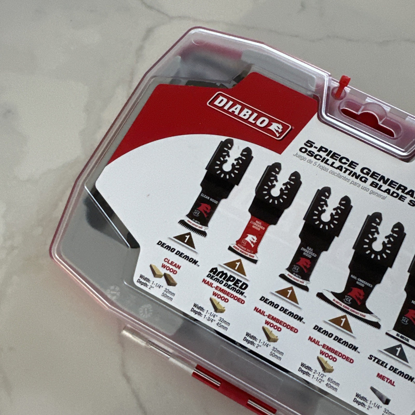 New Diablo Swiss Universal Fit Wood & Metal Oscillating Blade Set 5pc DOU5SPC