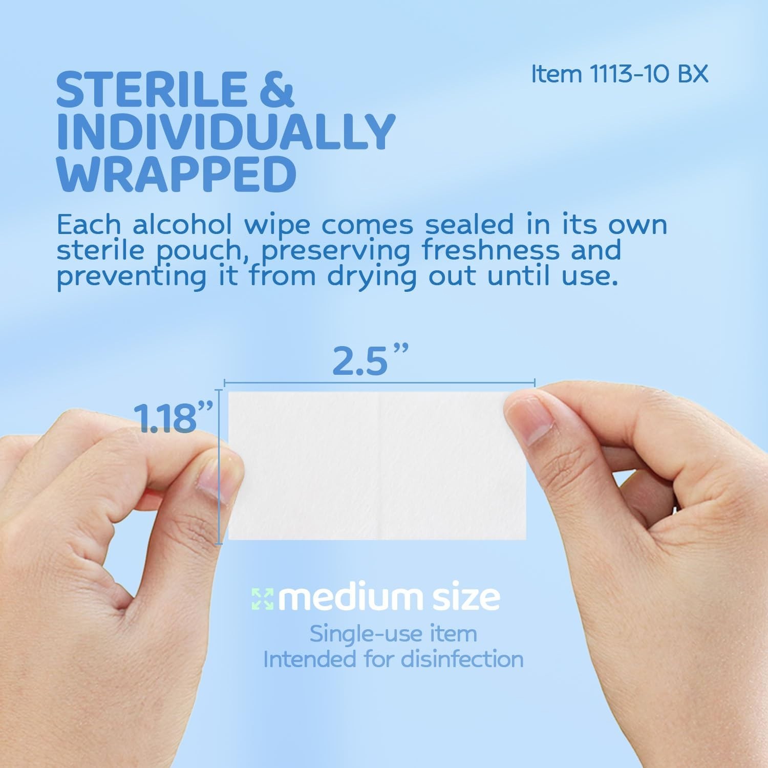 DynaSafety 100 Sterile Alcohol Prep Pads - Perfect for Home & Professional Use