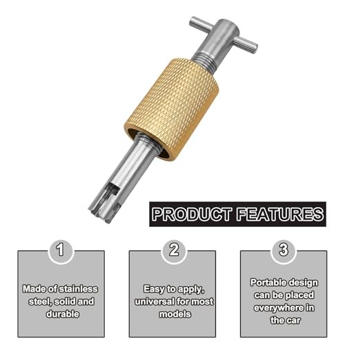 AC Orifice Tube Removal Tool, Automotive A/C Orifice Tube Puller Tool Golden