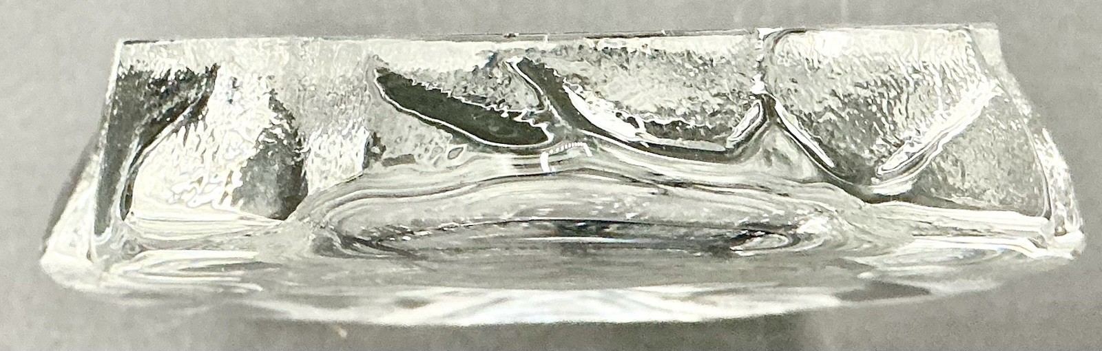 Mats Jonasson 3D Crystal Tiger Head Sculpture Maleras, Sweden Art Glass Wildlife