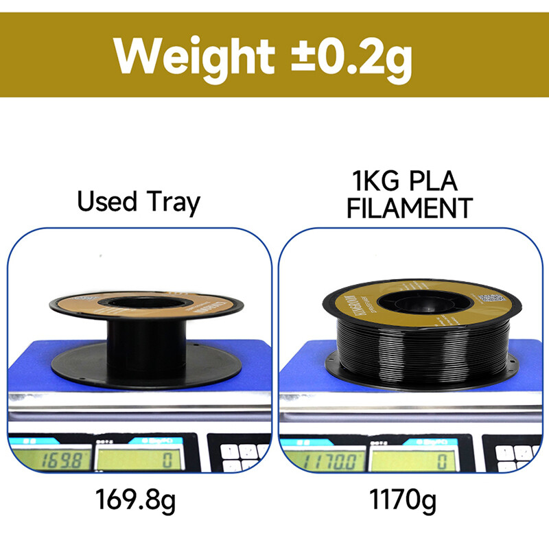 10KG Kingroon PLA PETG 3D Printer Filament 1.75 mm Bundles 10 Spools 1KG White