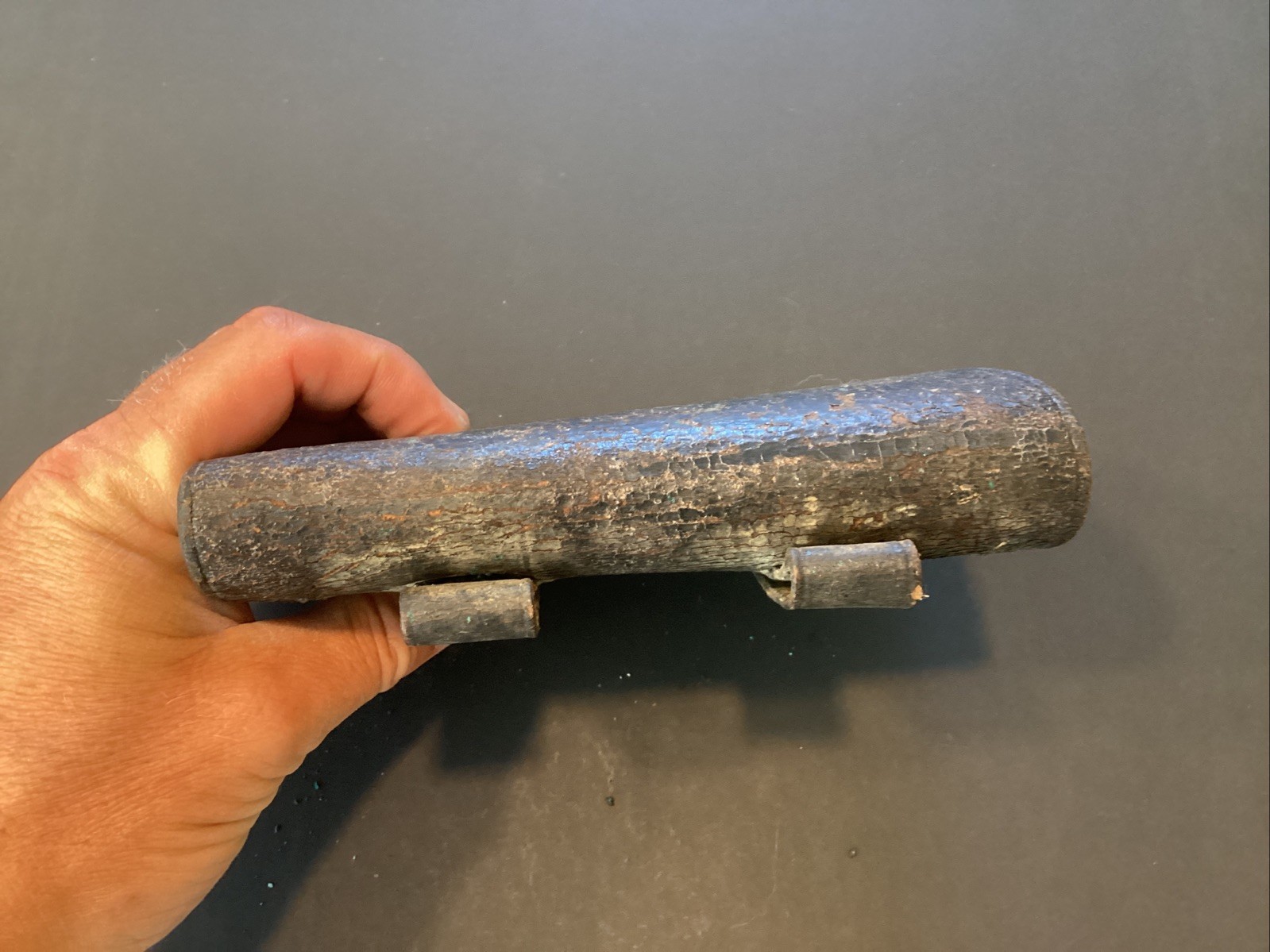 Original Civil War Era Union Army Colt Revolver Leather Cartridge Box Free Ship