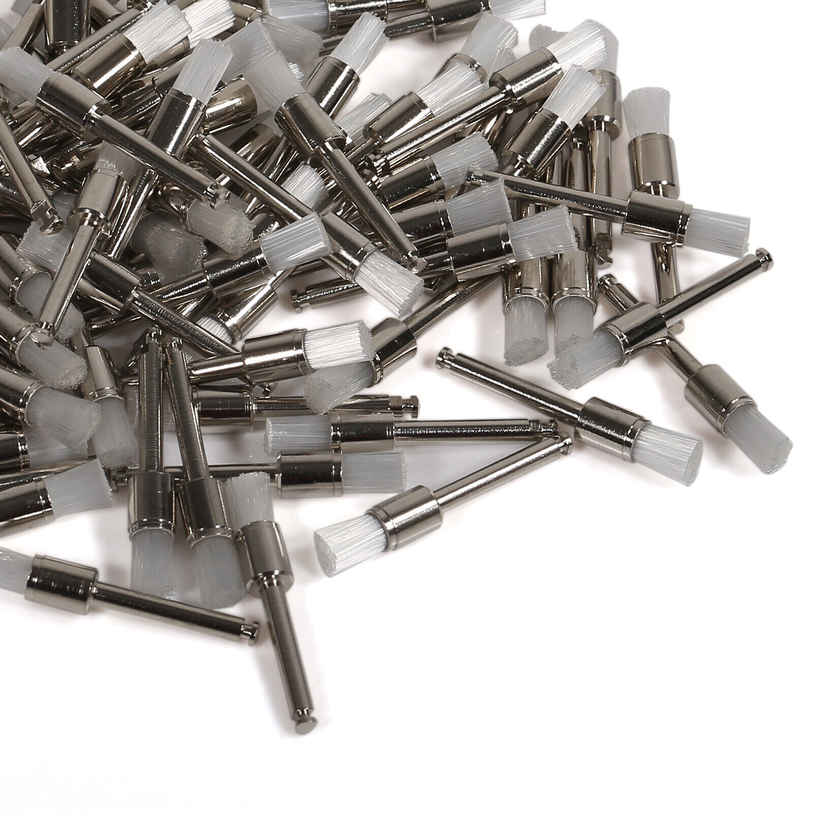 Dental Latch Tapered Rubber Bristle Polishing Cups&Brushes Tooth Prophy Polisher