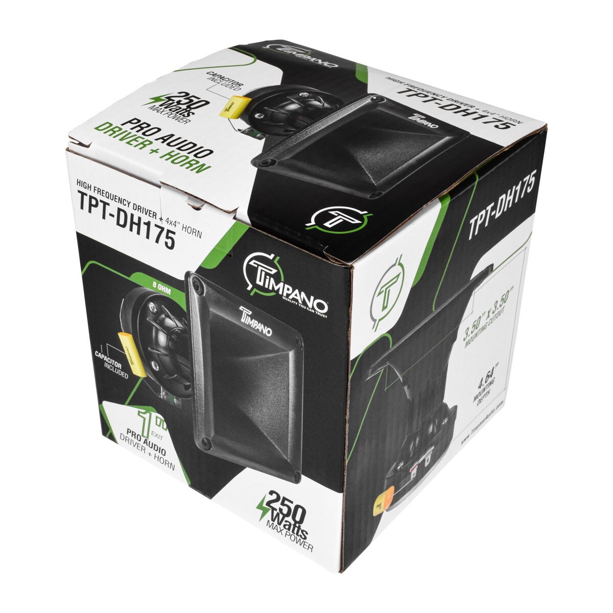 (2) TIMPANO TPT-DH175 1" EXIT HIGH FREQUENCY COMPRESSION HORN DRIVER 250W 8 OHM