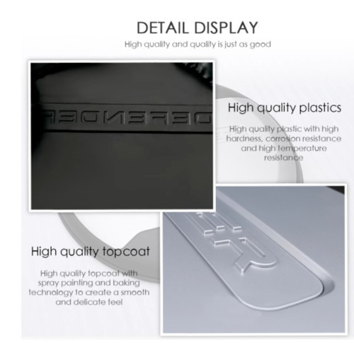 Carpathian Grey Spare Tire Cover Portecor Fits for Defender 90 110 130 2020-2024