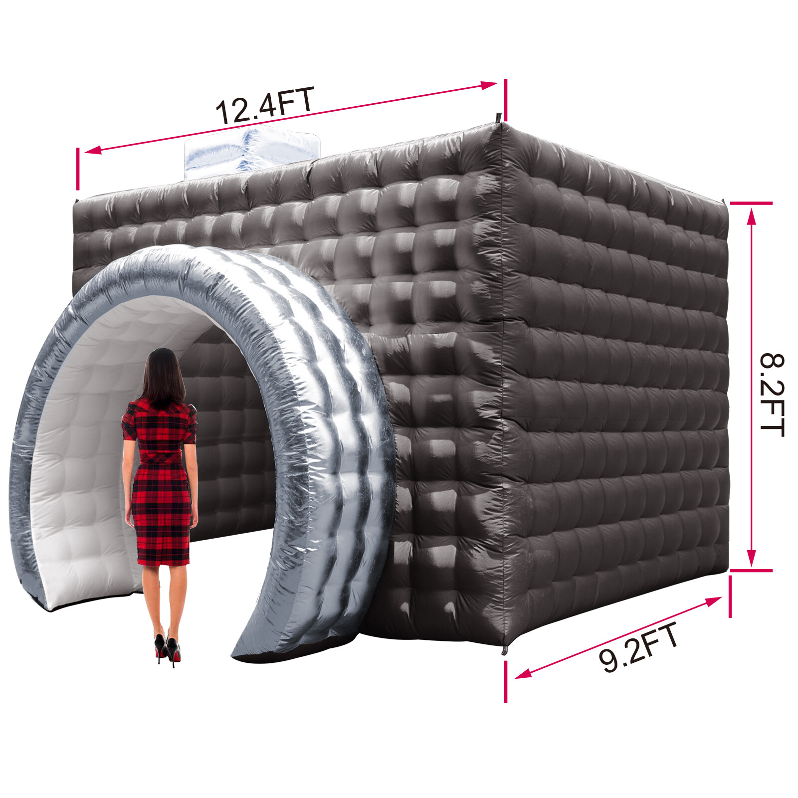 New Style Camera Shape Inflatable Photo Booth LED Wedding Tent with for Events
