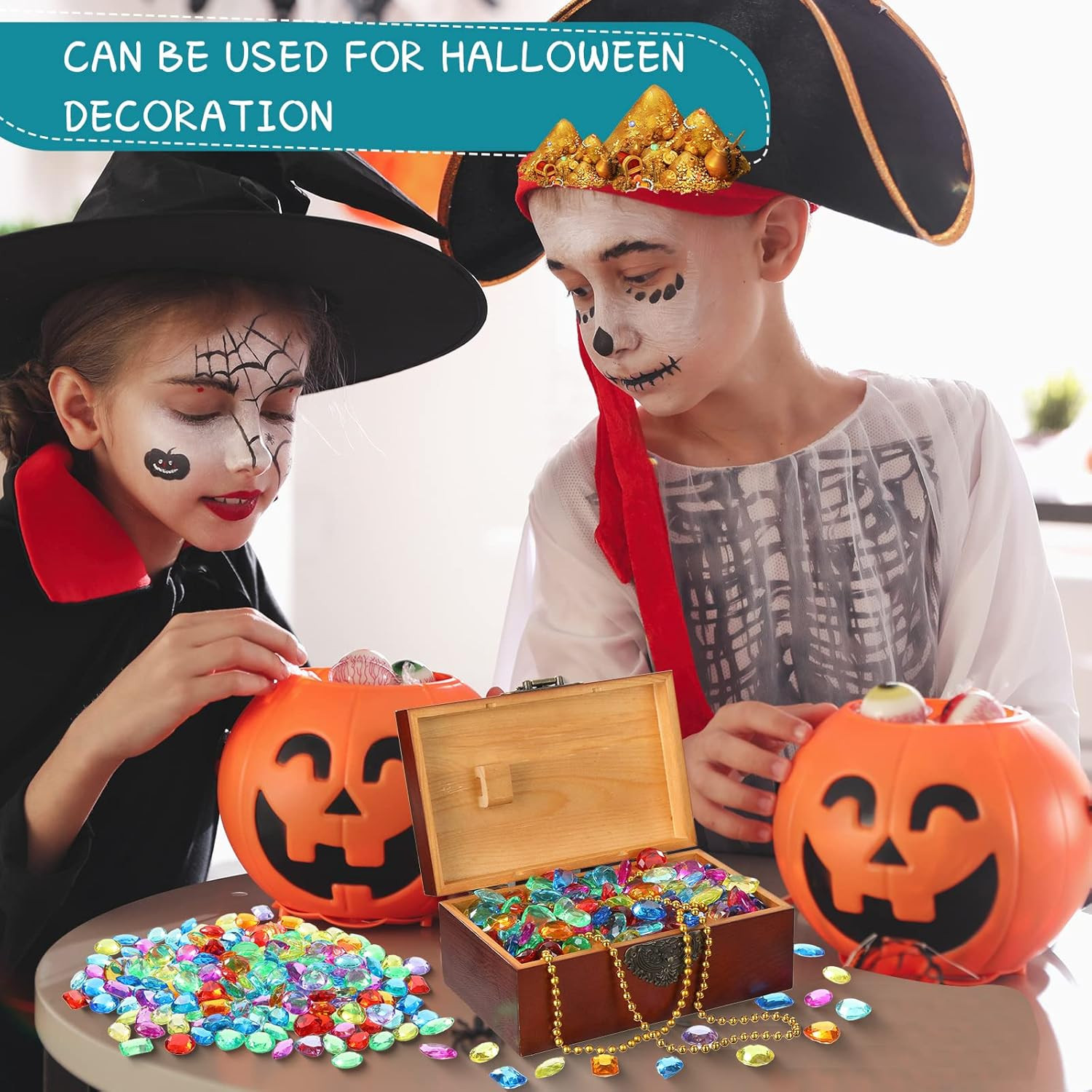 100 Pcs Toy Gems Pirate Treasure Jewels Bling Diamonds Jumbo Acrylic Large Fake