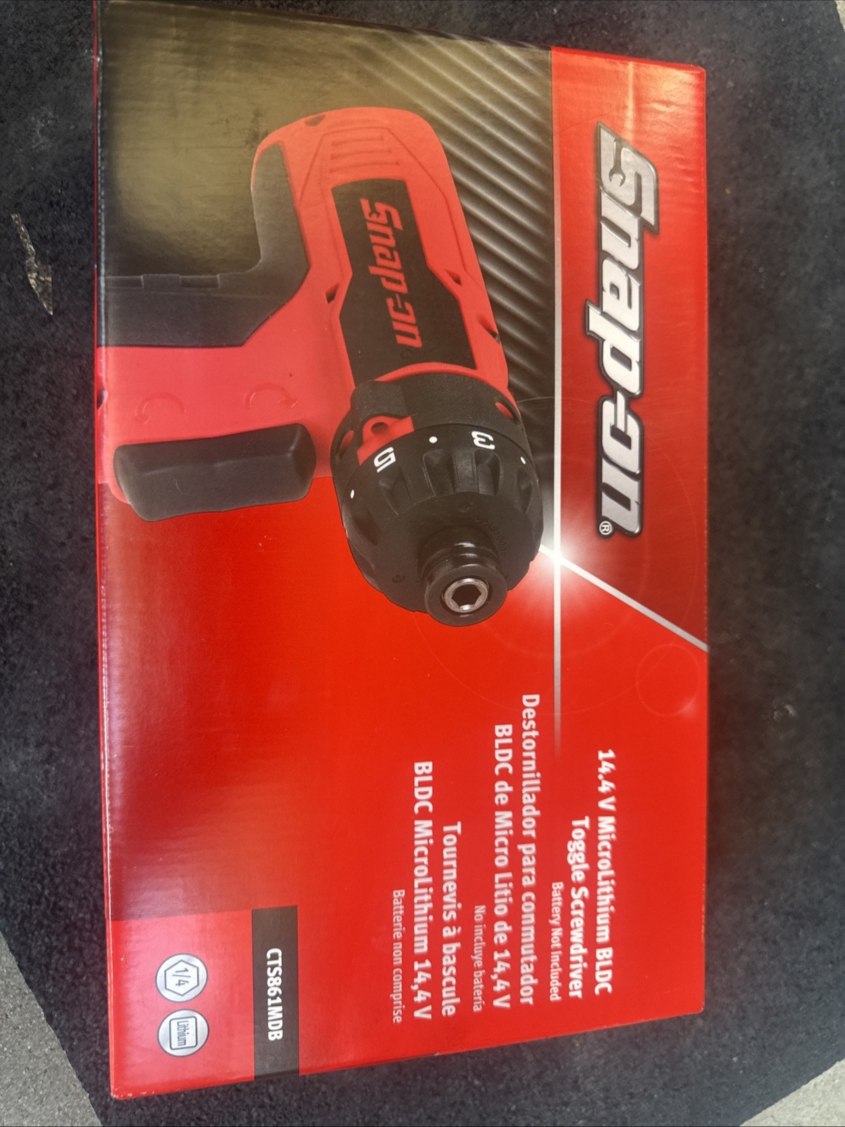 For  Snap-On Tools CTS861mdb  1/4" Hex Cordless Screwdriver 14.4V Brushless Red