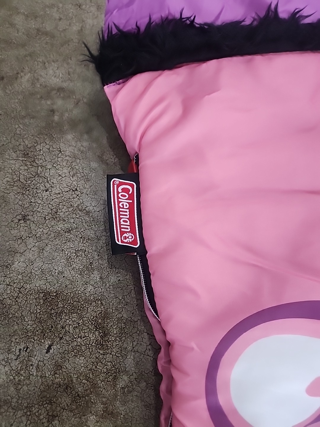 Vtg Coleman OVER THE HEDGE Stella Girls Pink Sleeping Bag SKUNK Bette Midler