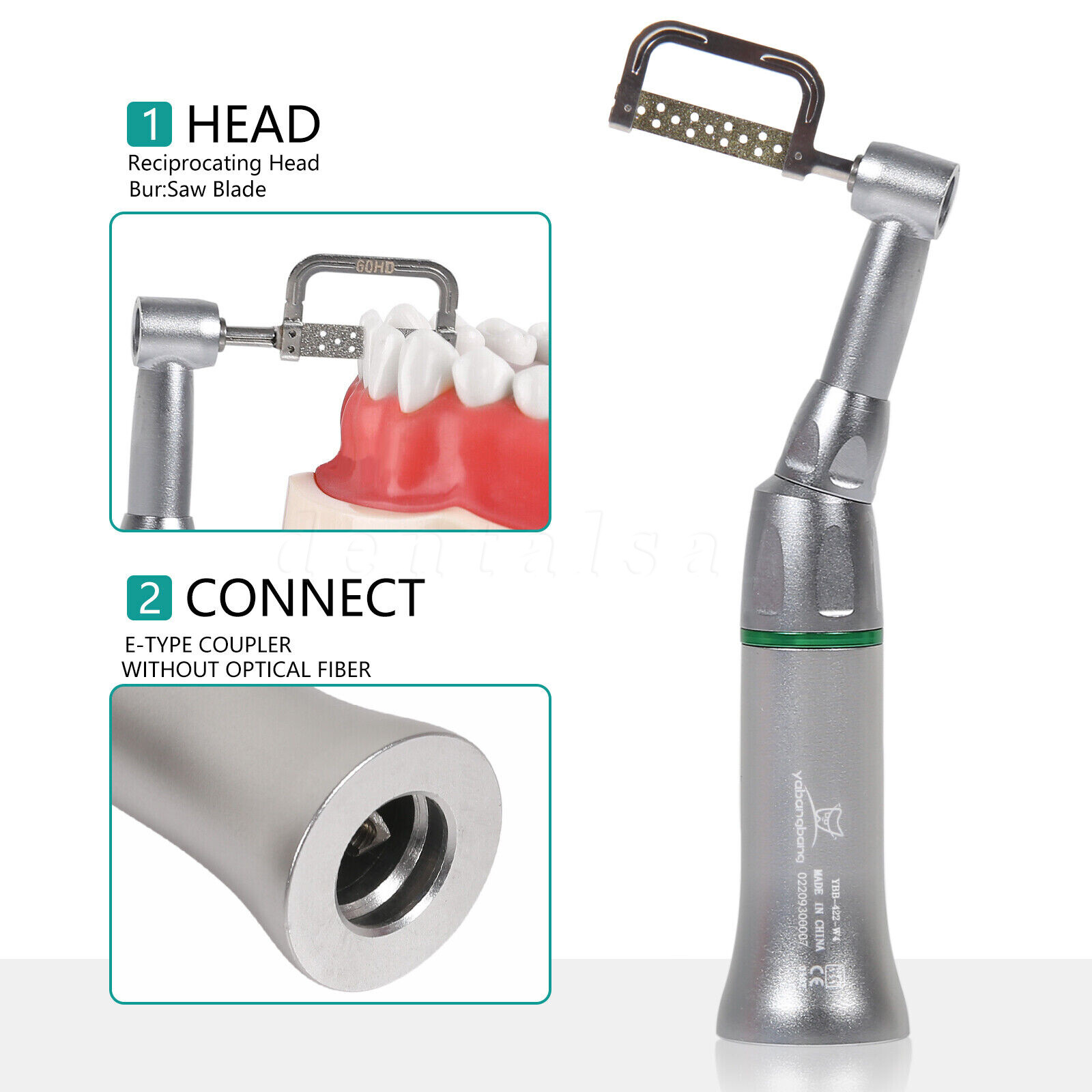 Dental Ortho Contra Angle 4:1 Contra Angle Handpiece Interproximal Strip IPR Kit