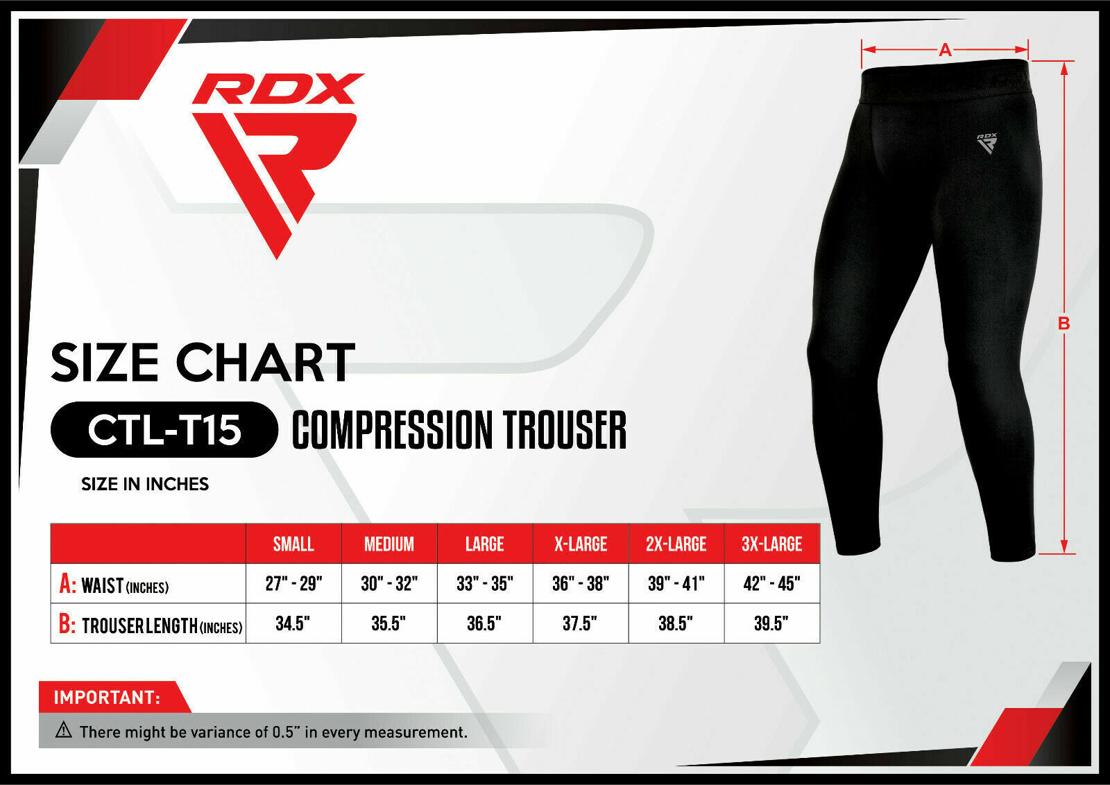 MMA Compression Trousers by RDX, Gym Equipment, Thermal Pants for Exercise