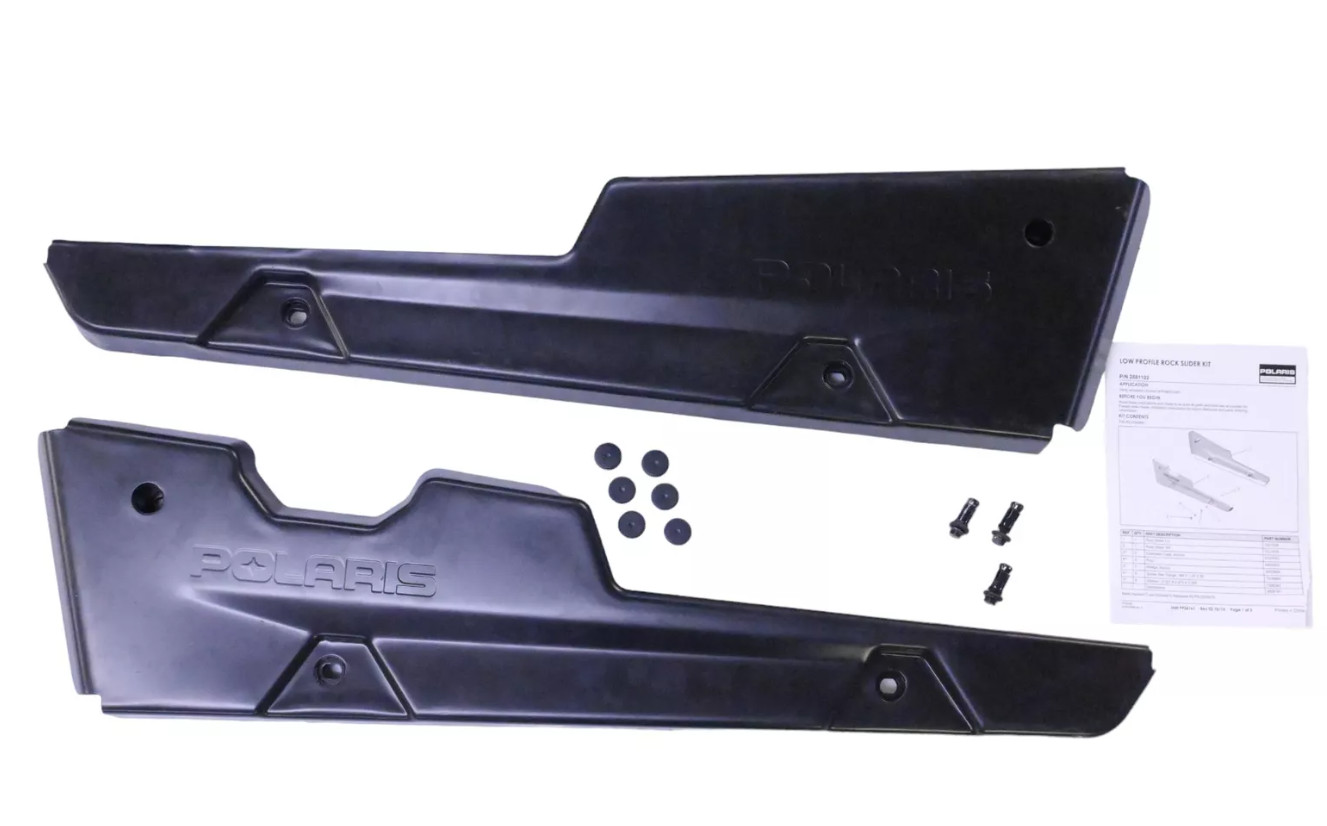 2016-2024 Polaris General 1000 2 Seat Low Profile Steel Rock Sliders 2881102