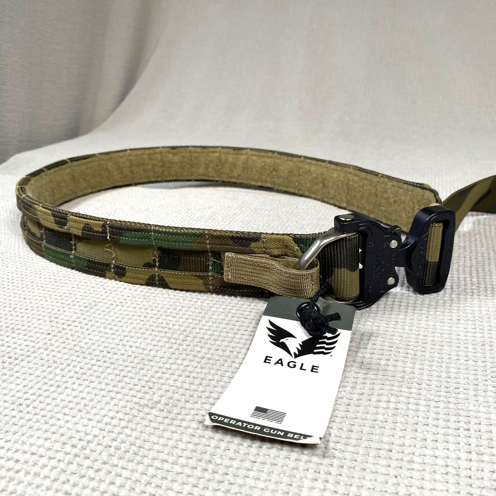 Eagle Industries Operator Gun Belt OGB Cobra Buckle D-Ring - M81 Woodland LARGE