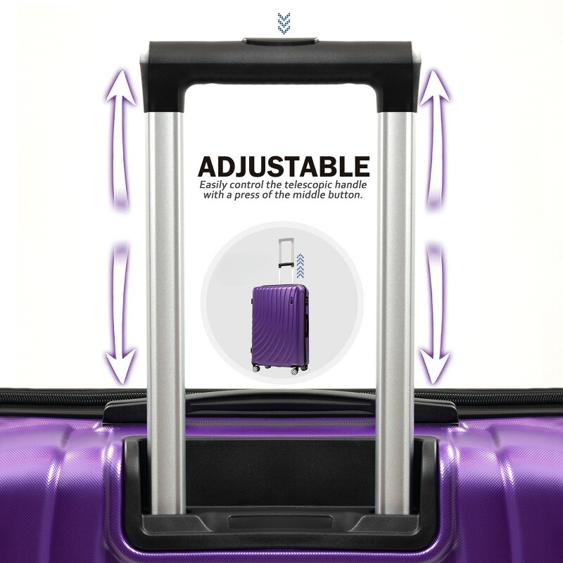 Luggage Sets 3 Piece Expandable Suitcase TSA Lock Double Spinner Wheels HardSide