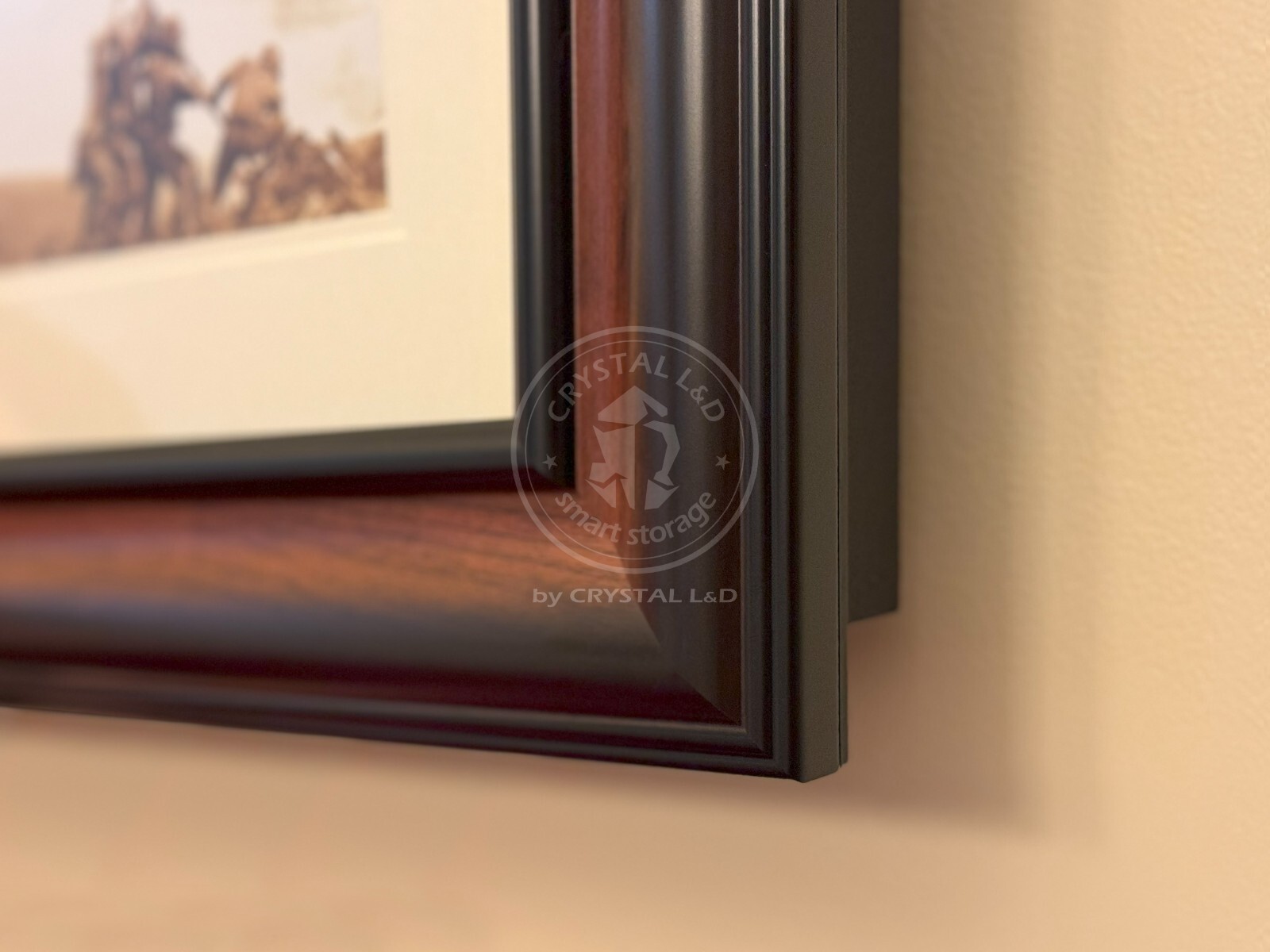 Hidden Storage Photo Frame for Gun and Valuables 14-1/2 x 12-1/2 / Magnetic Lock