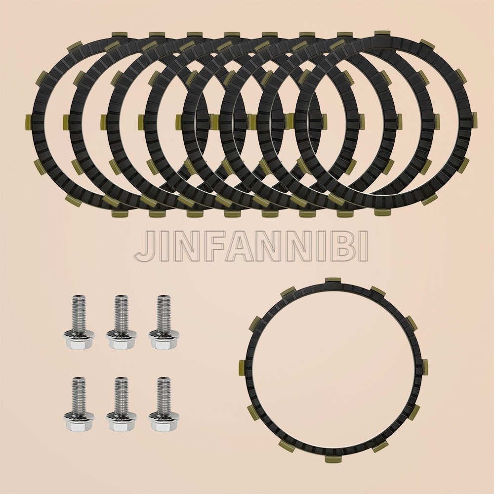 Clutch Friction Plates for Harley Softail Fat Boy Dyna FXDL Electra Street Glide