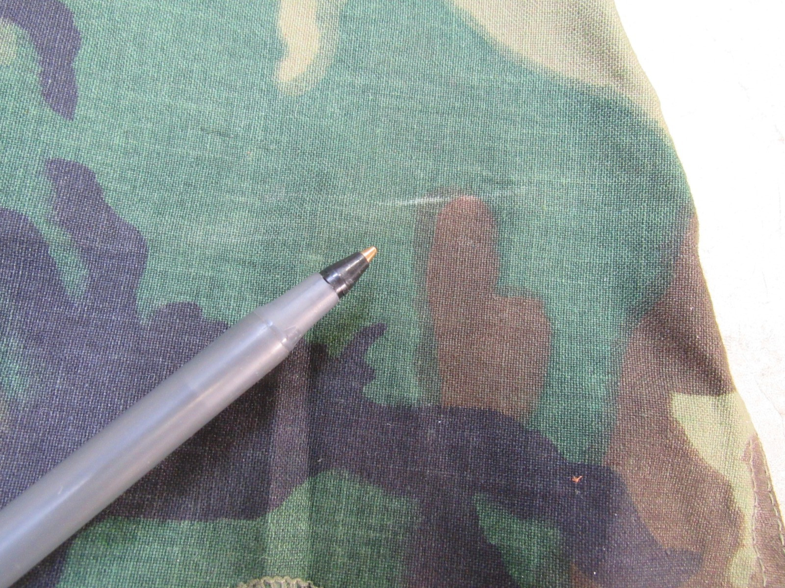 US Vietnam Era M1 Helmet Cover Erdl Woodland Camouflage Dated 1969 Original