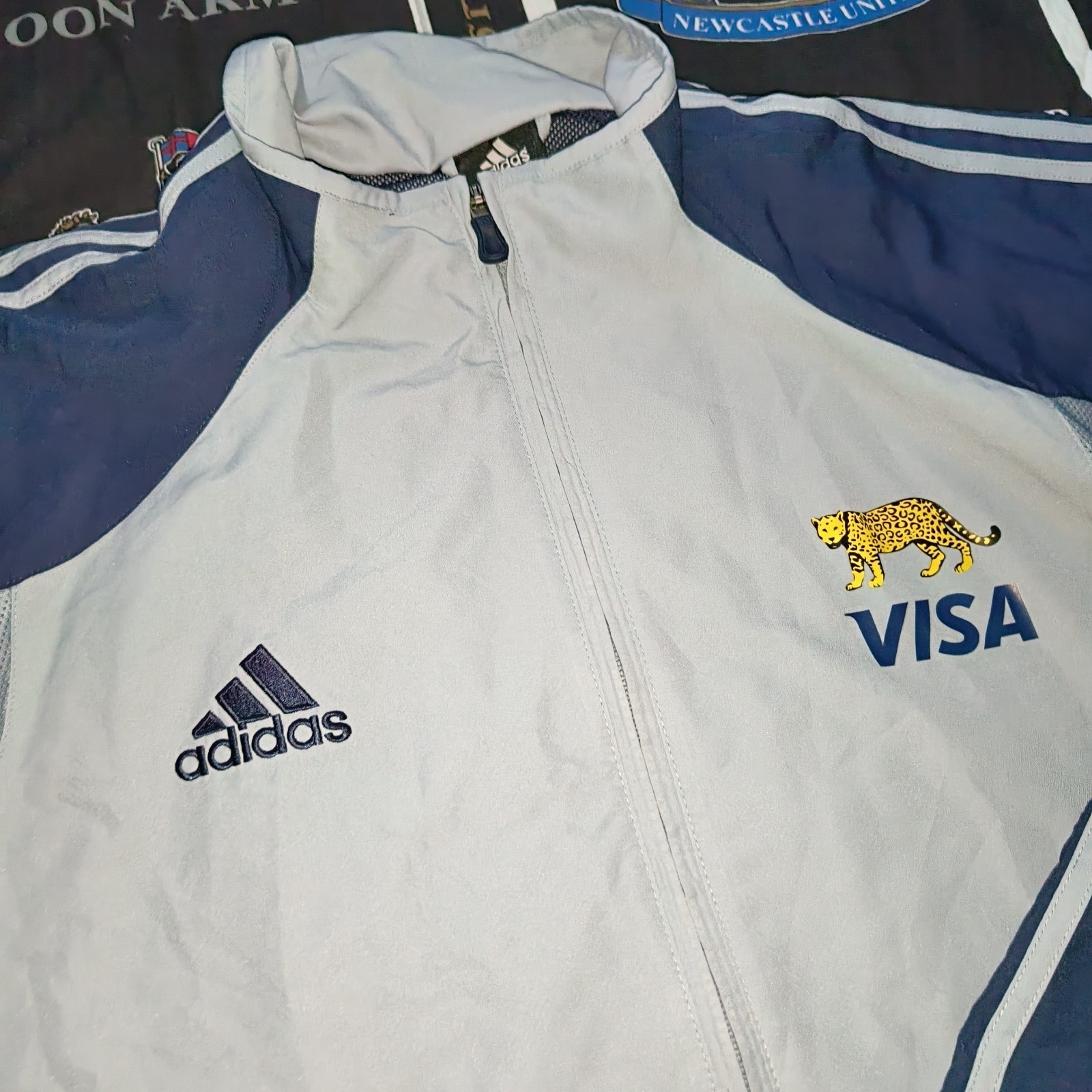 Vintage Argentina Rugby De Los Pumas Full Zip Top Jakcet Adidas 2005 2006 Size L