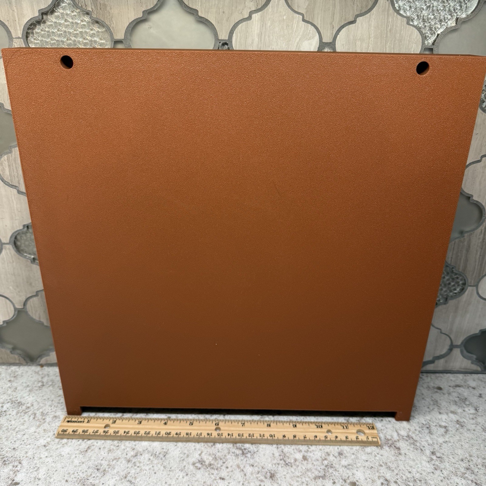 Trinket Shelf Tray Display 1:12 Brown Miniatures Dollhouse Minis 13.5”x13.5”