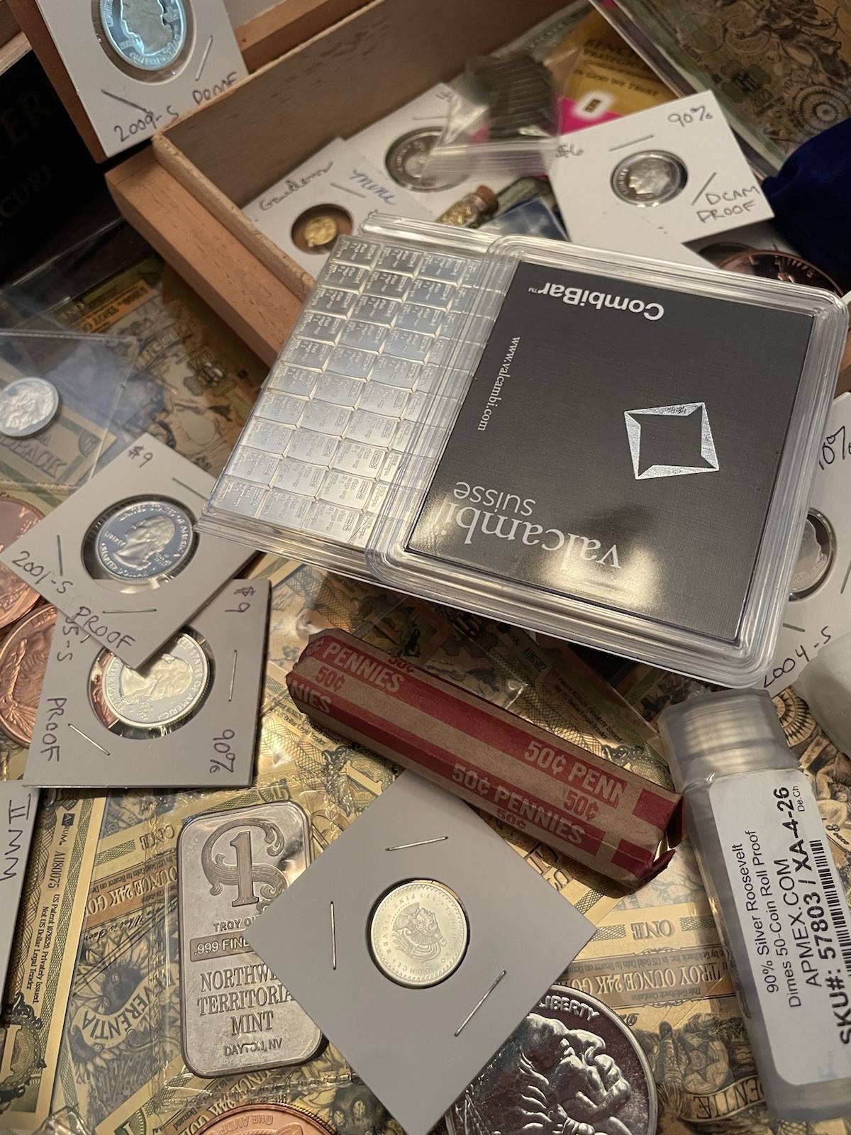 ESTATE SALE SILVER & GOLD LOT! Coins, Bars, Rounds, Rolls, Slabs & Bills!