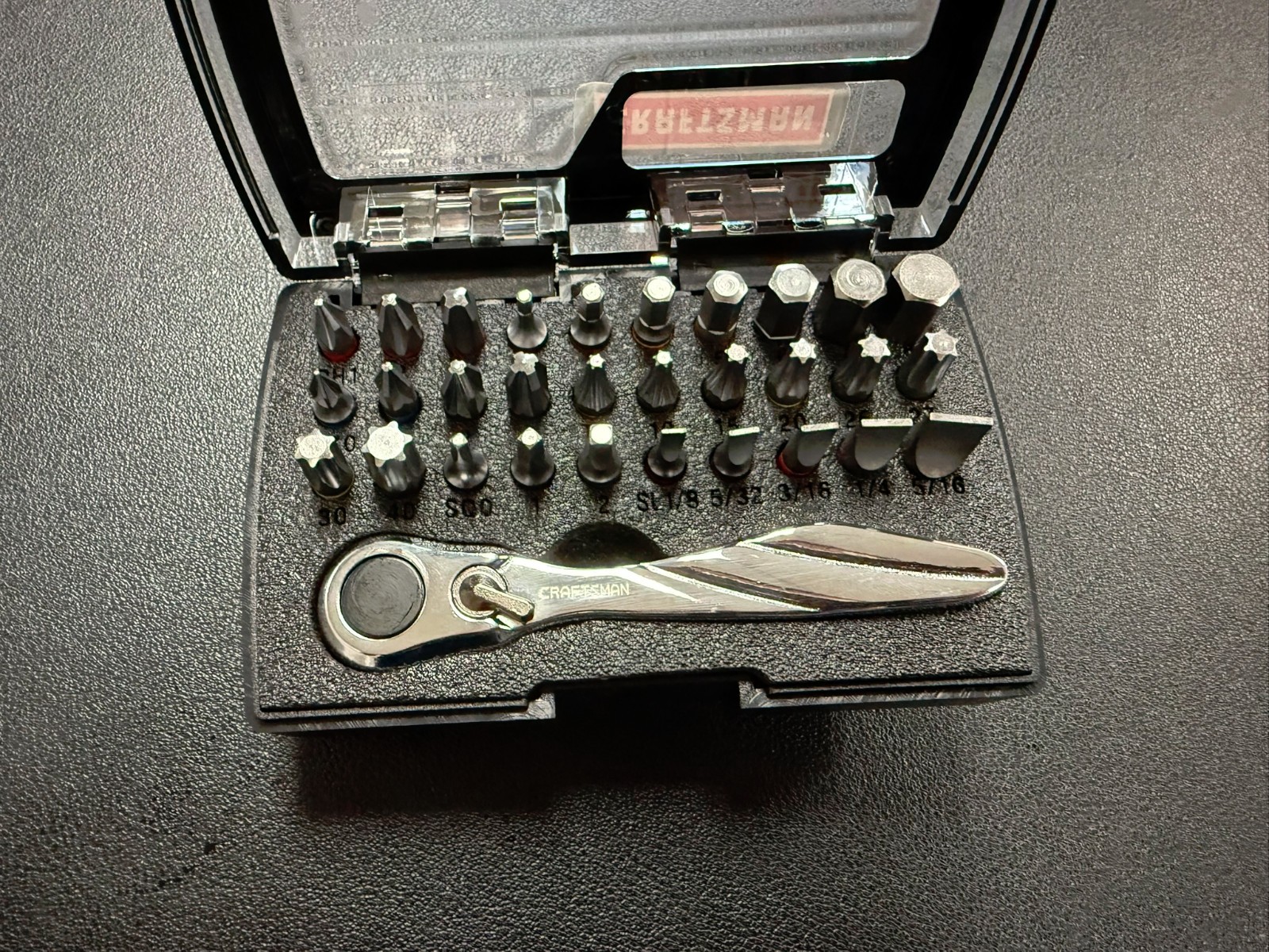 Craftsman 31-PC Mini Ratchet Bit Set | Compact Driver Tool | Case Included | NEW