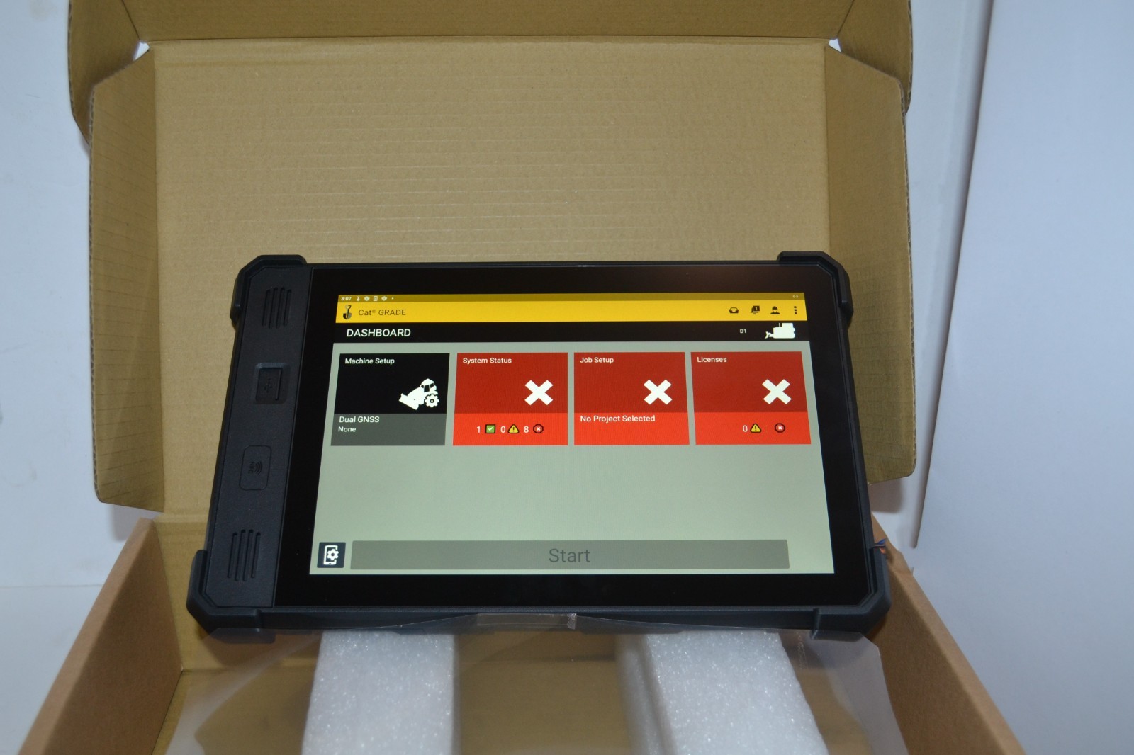 TRIMBLE TD540 CAT GRADE EARTHWORKS DOZER EXCAVATOR MACHINE CONTROL DISPLAY TD520