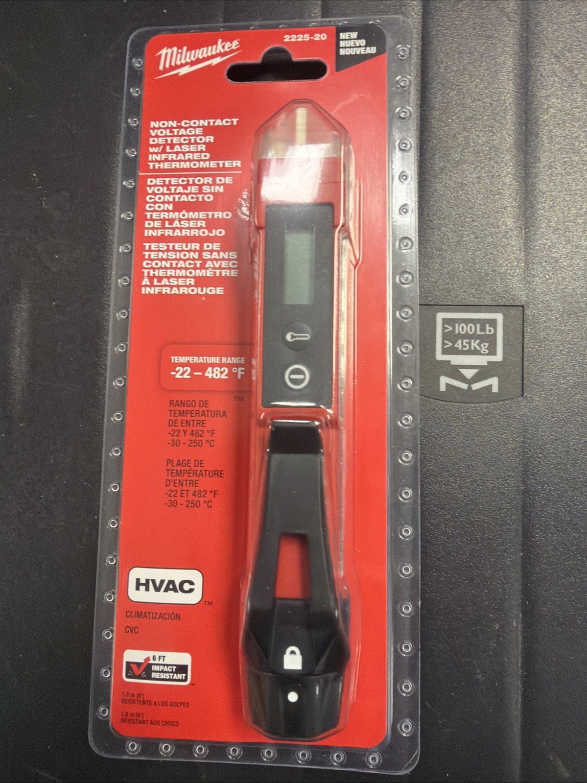 Milwaukee 2225-20 Non-Contact Voltage Detector with Infrared Laser Thermometer