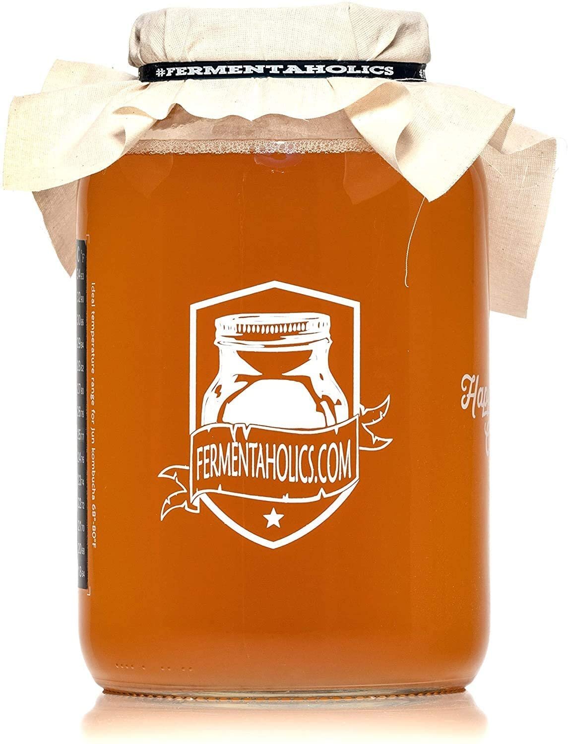 Fermentaholics Organic Kombucha SCOBY with Twelve Ounces of Starter Tea