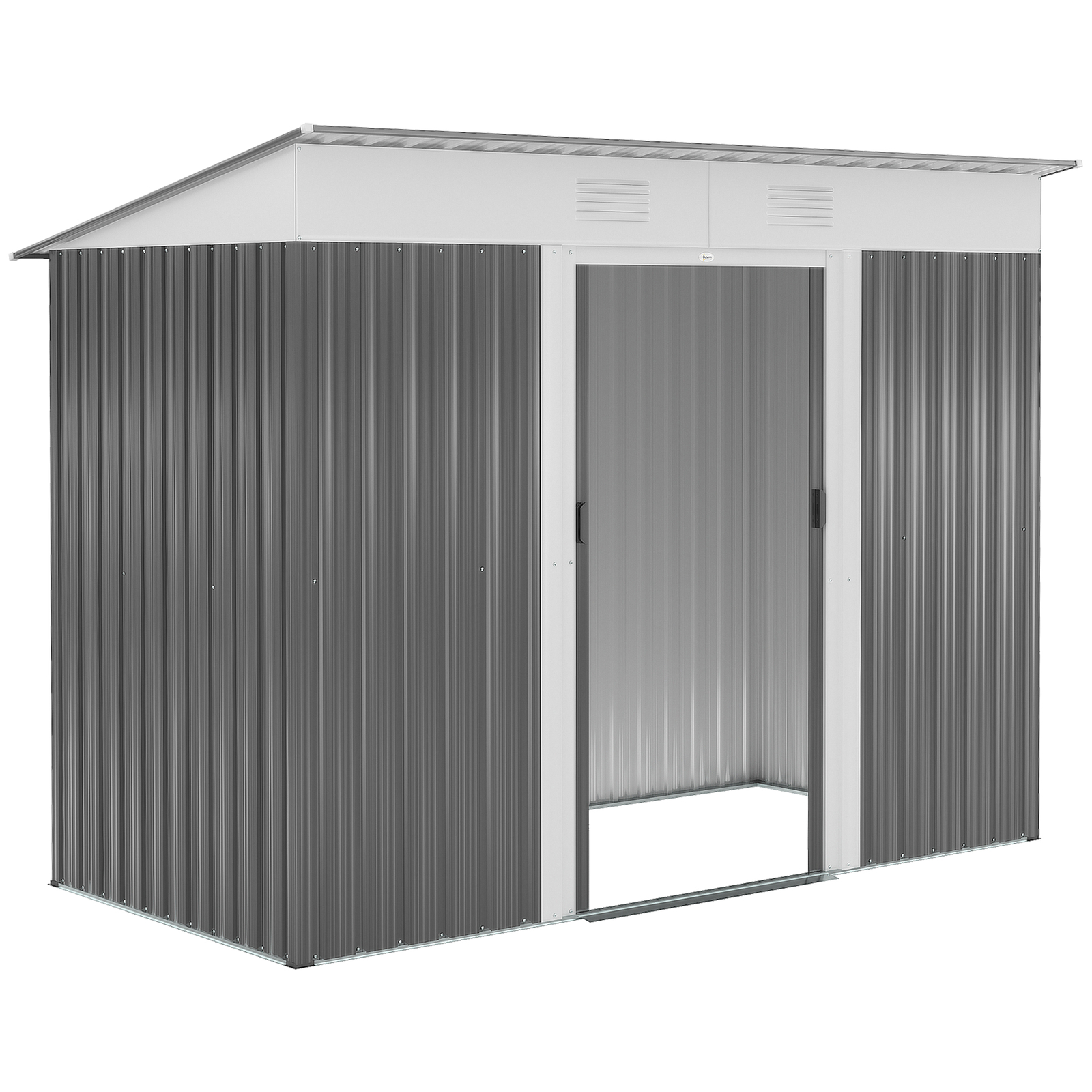 8' x 4' Metal Outdoor Storage Garden Shed with 2 Air Vents
