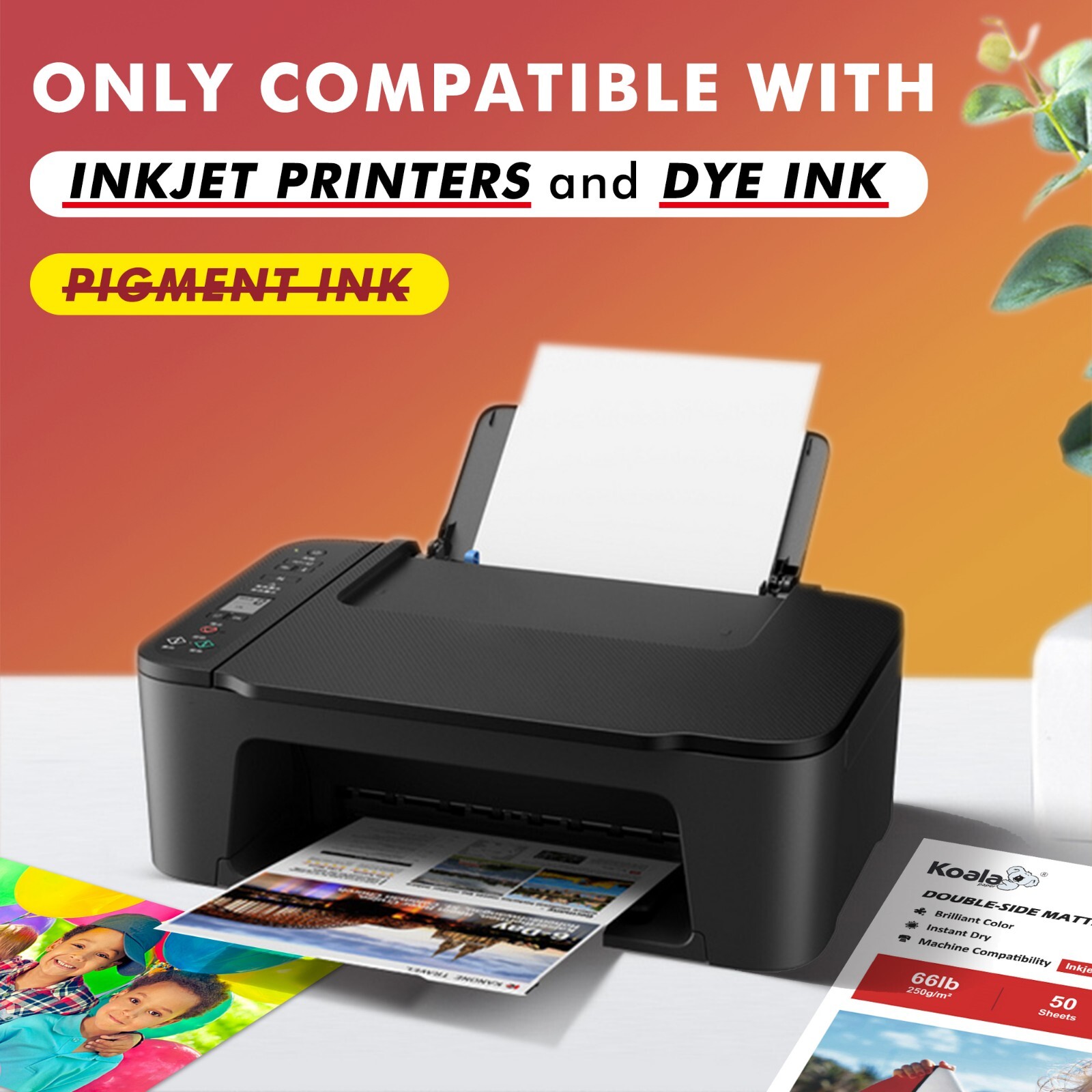 Lot Koala Double Sided Matte Photo Paper 8.5x11 66lb 250gsm Thick Inkjet Printer